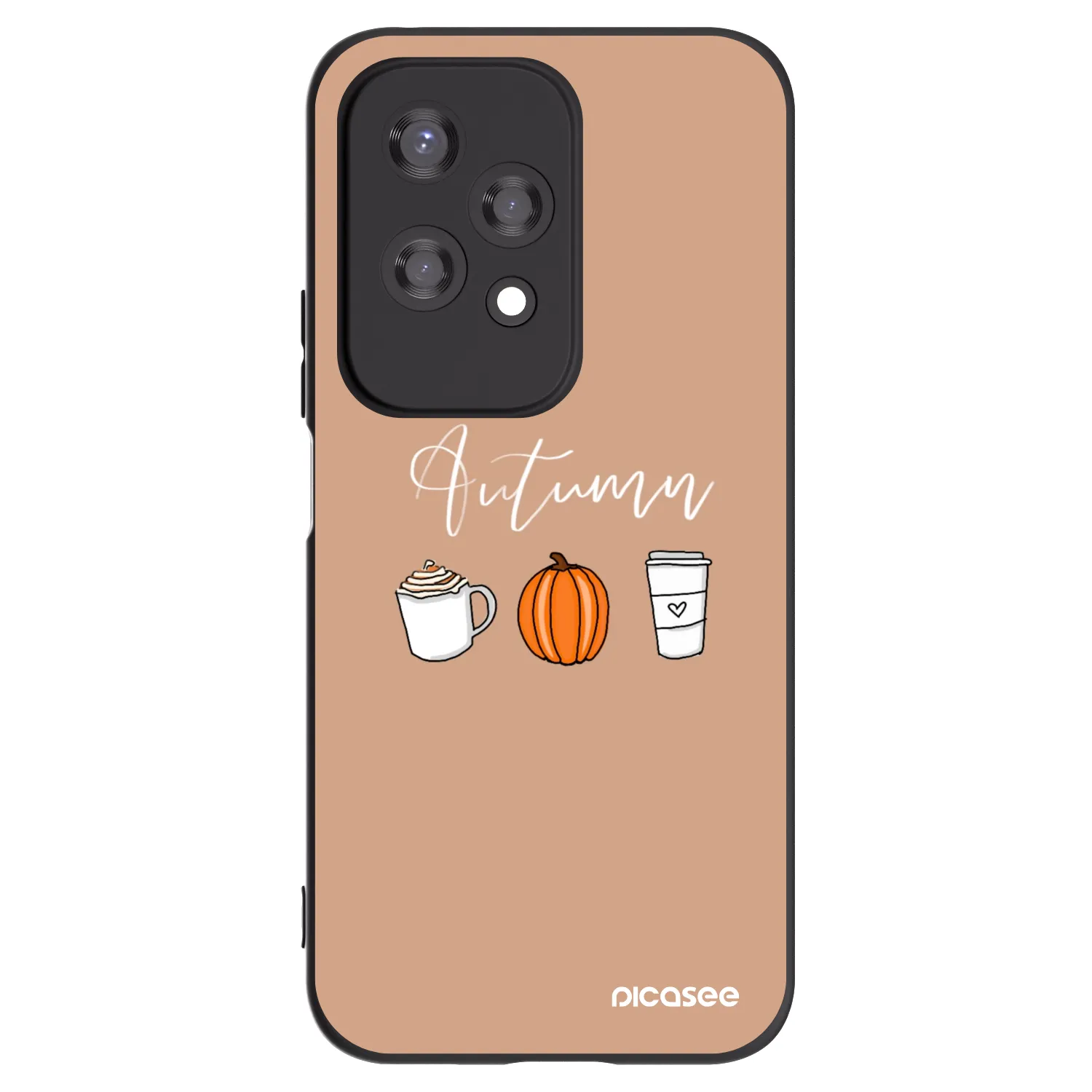 Picasee crna silikonska maskica za Honor 200 Lite - Autumn