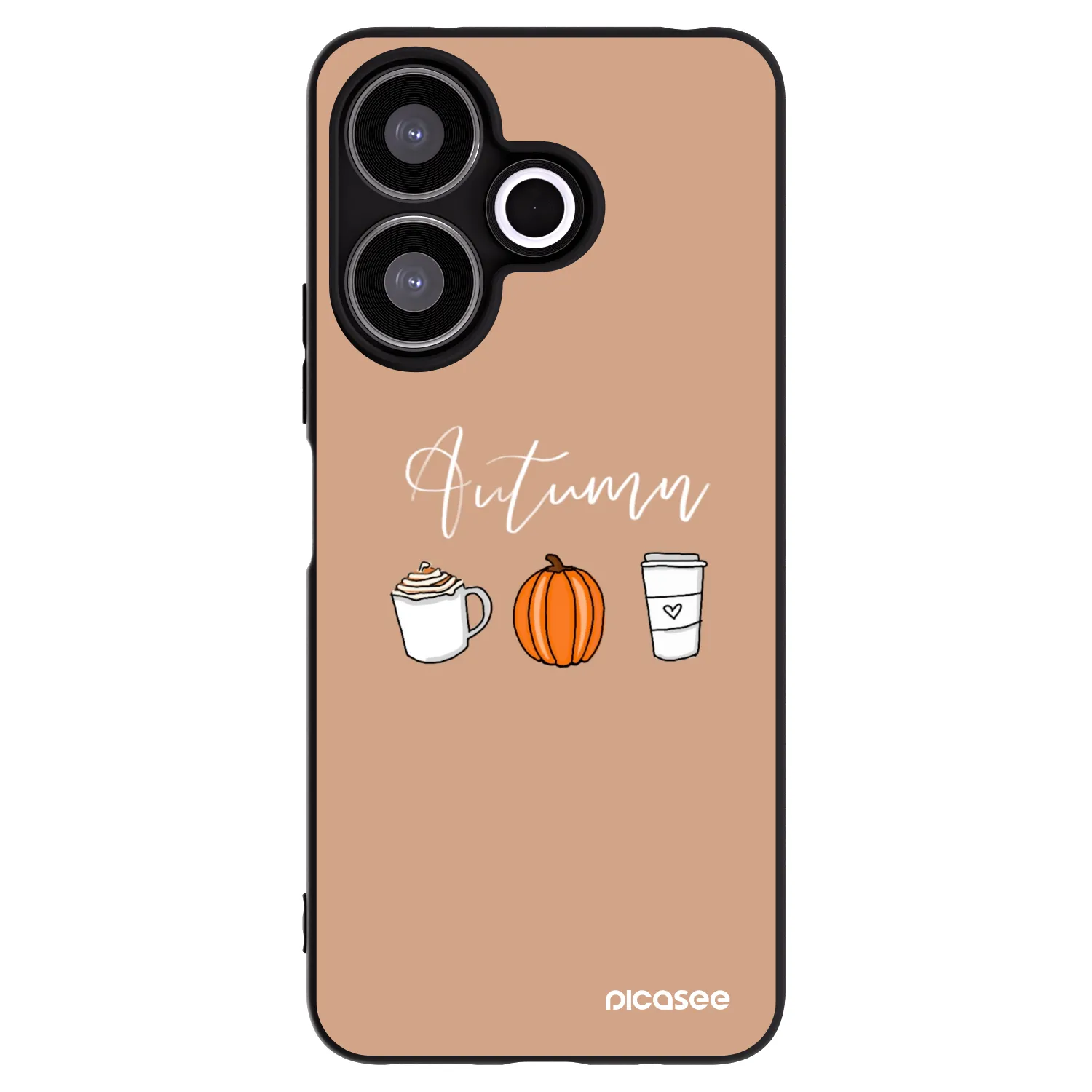 Picasee crna silikonska maskica za Xiaomi Redmi 13 4G - Autumn