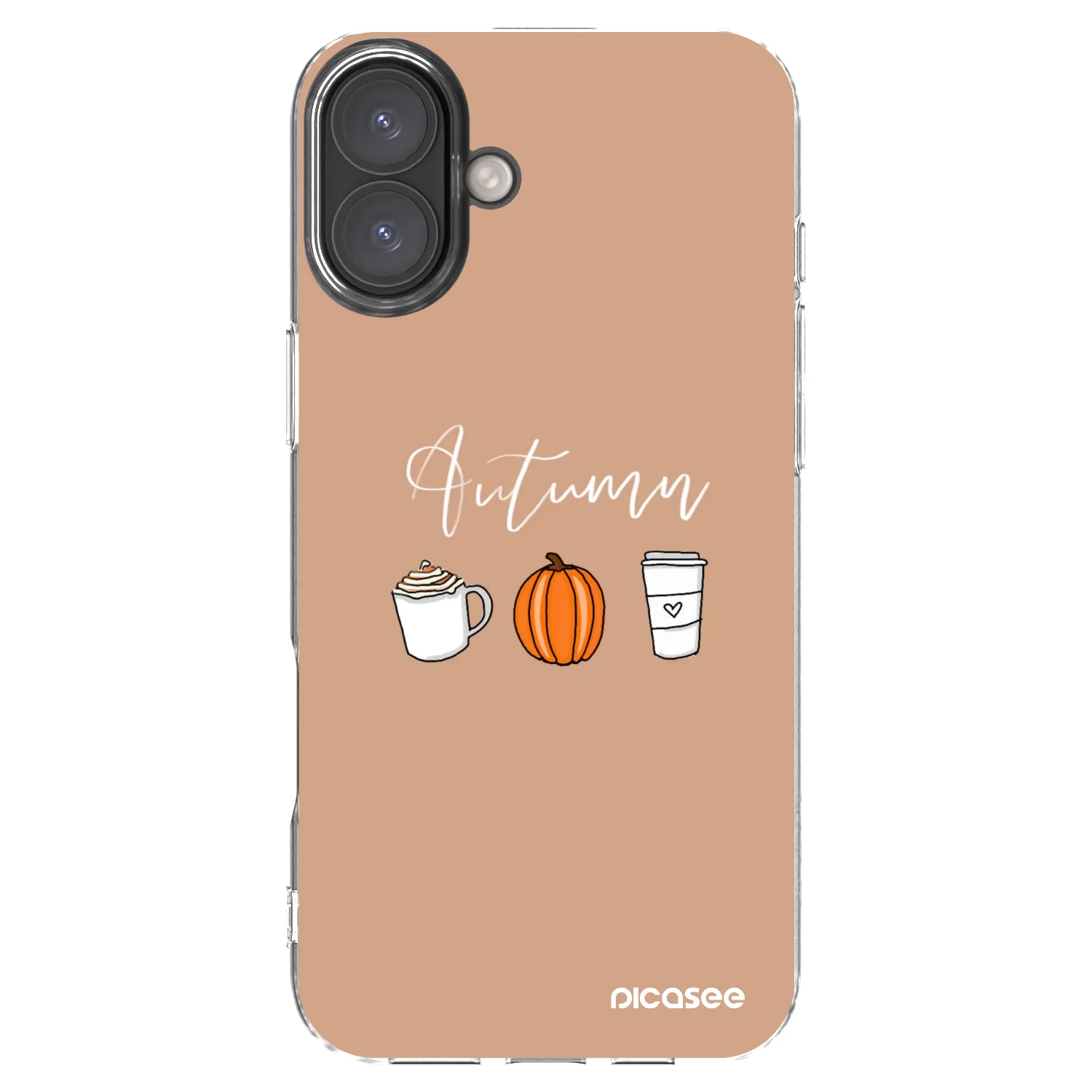 Picasee silikonska prozirna maskica za Apple iPhone 16 Plus - Autumn