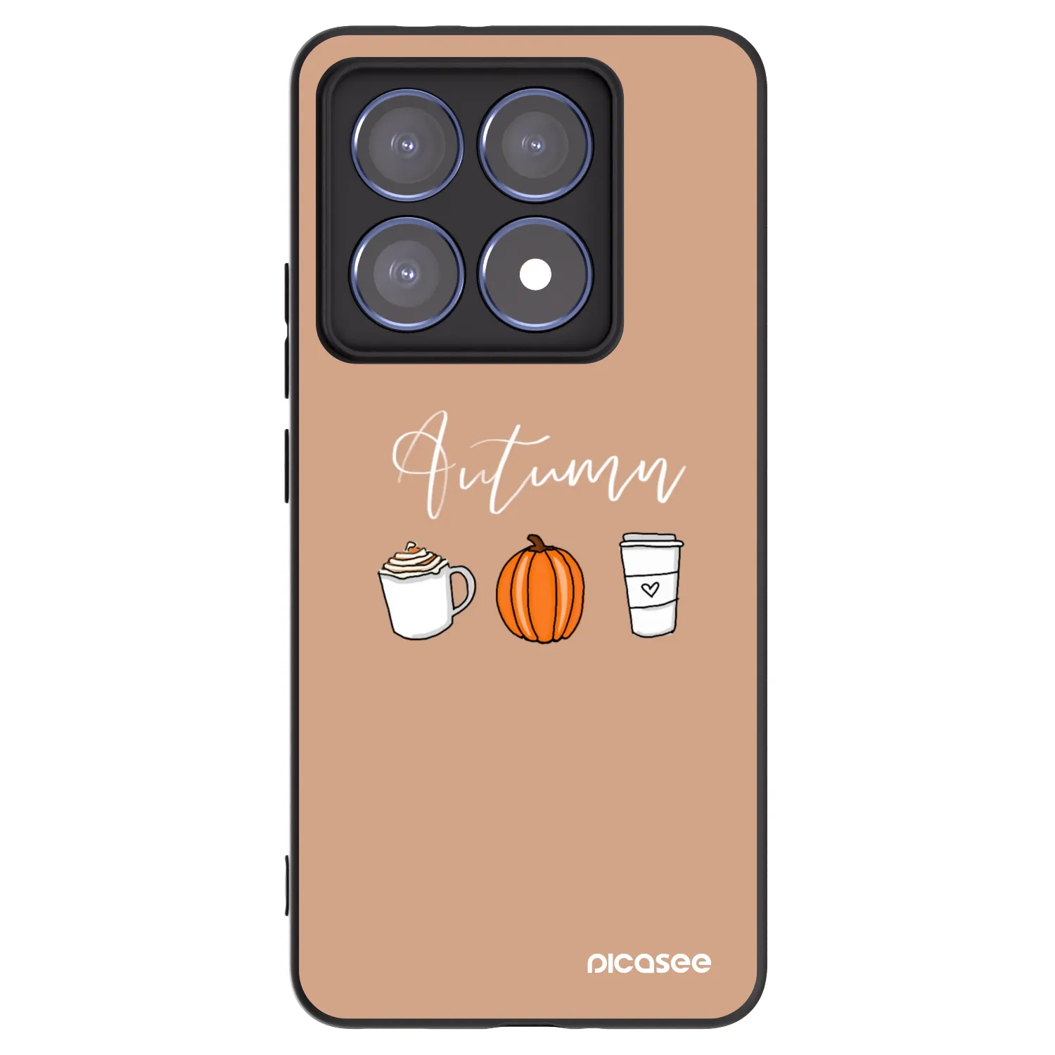 Picasee crna silikonska maskica za Xiaomi 14T Pro - Autumn