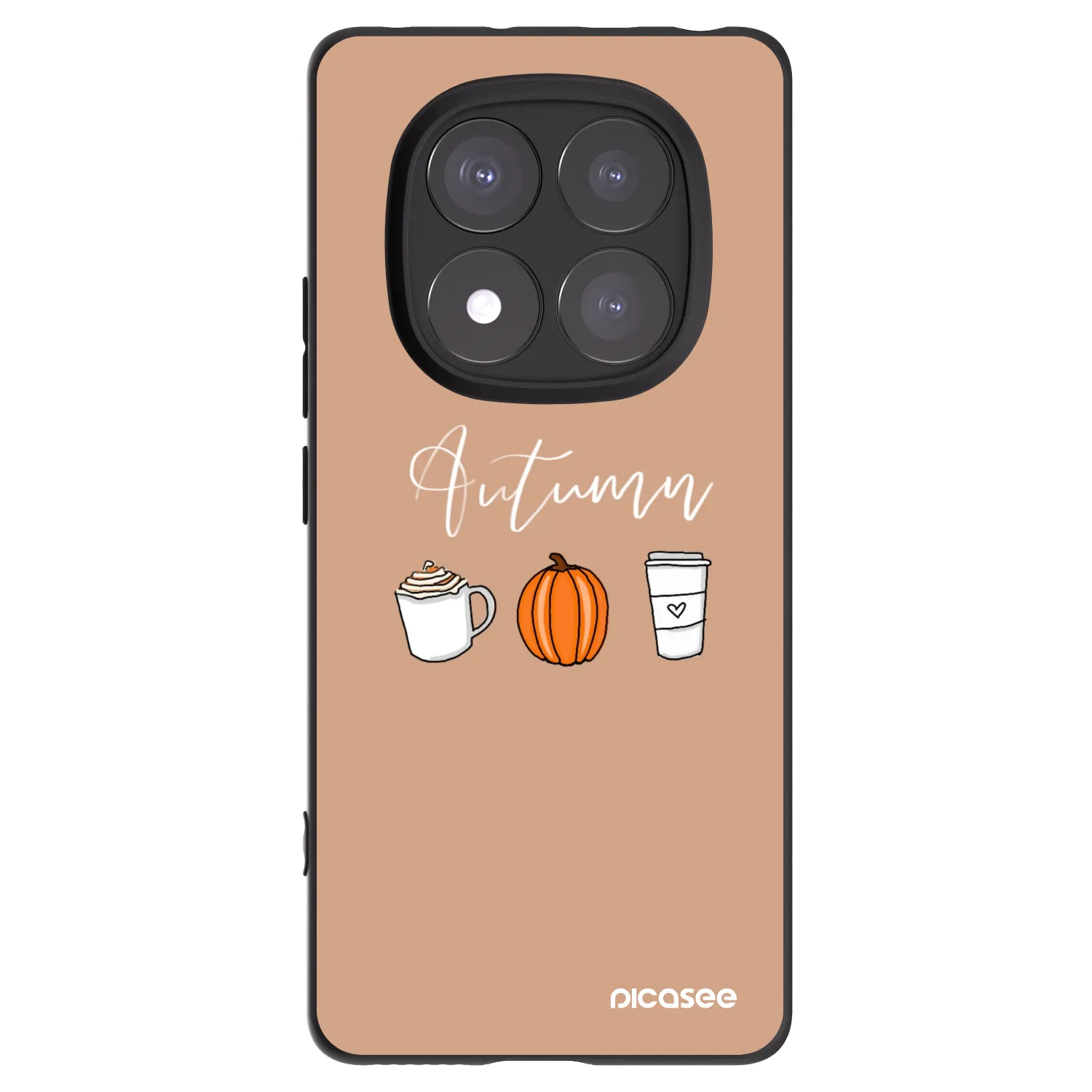 Picasee crna silikonska maskica za Xiaomi Redmi Note 14 Pro 5G - Autumn