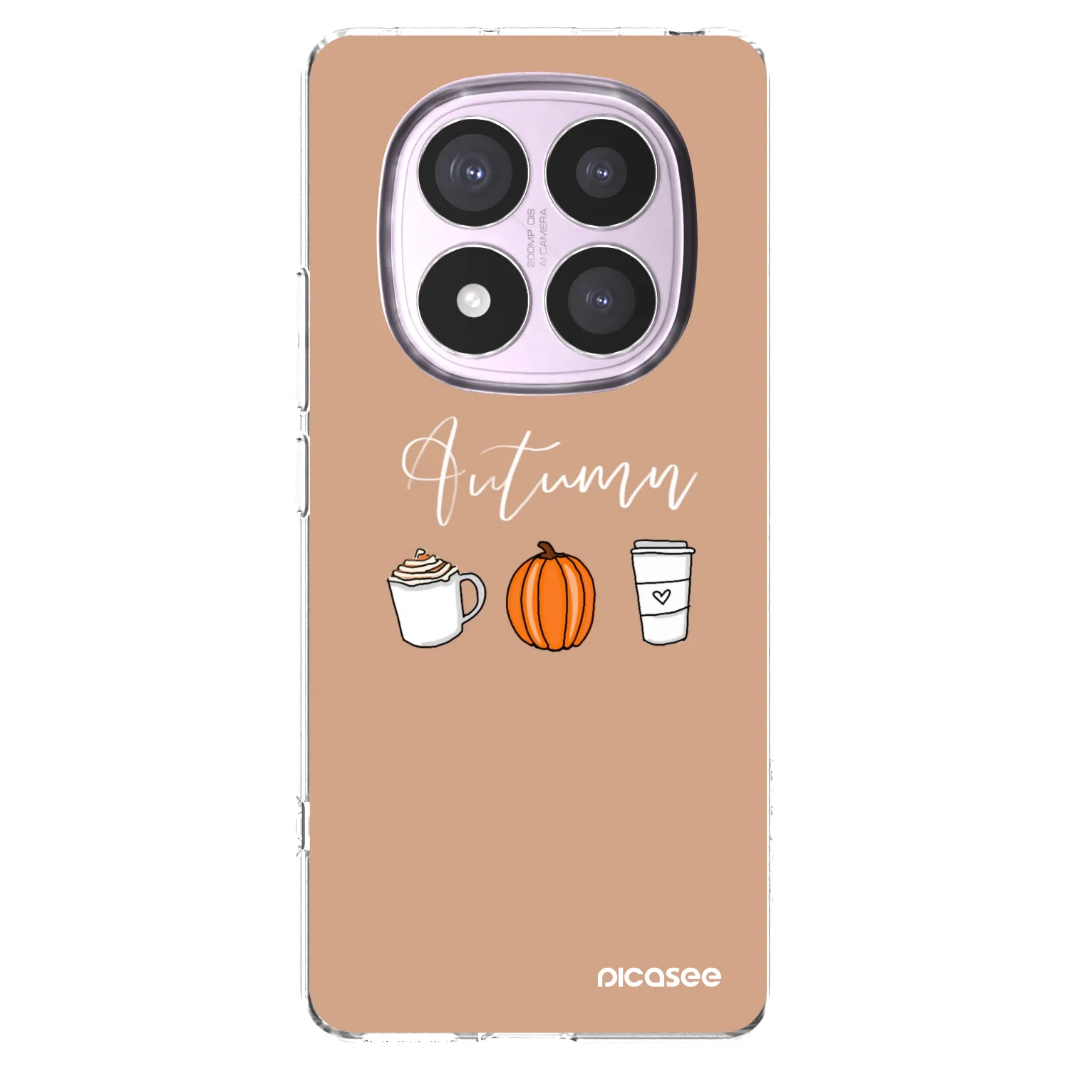 Picasee silikonska prozirna maskica za Xiaomi Redmi Note 14 Pro 5G - Autumn