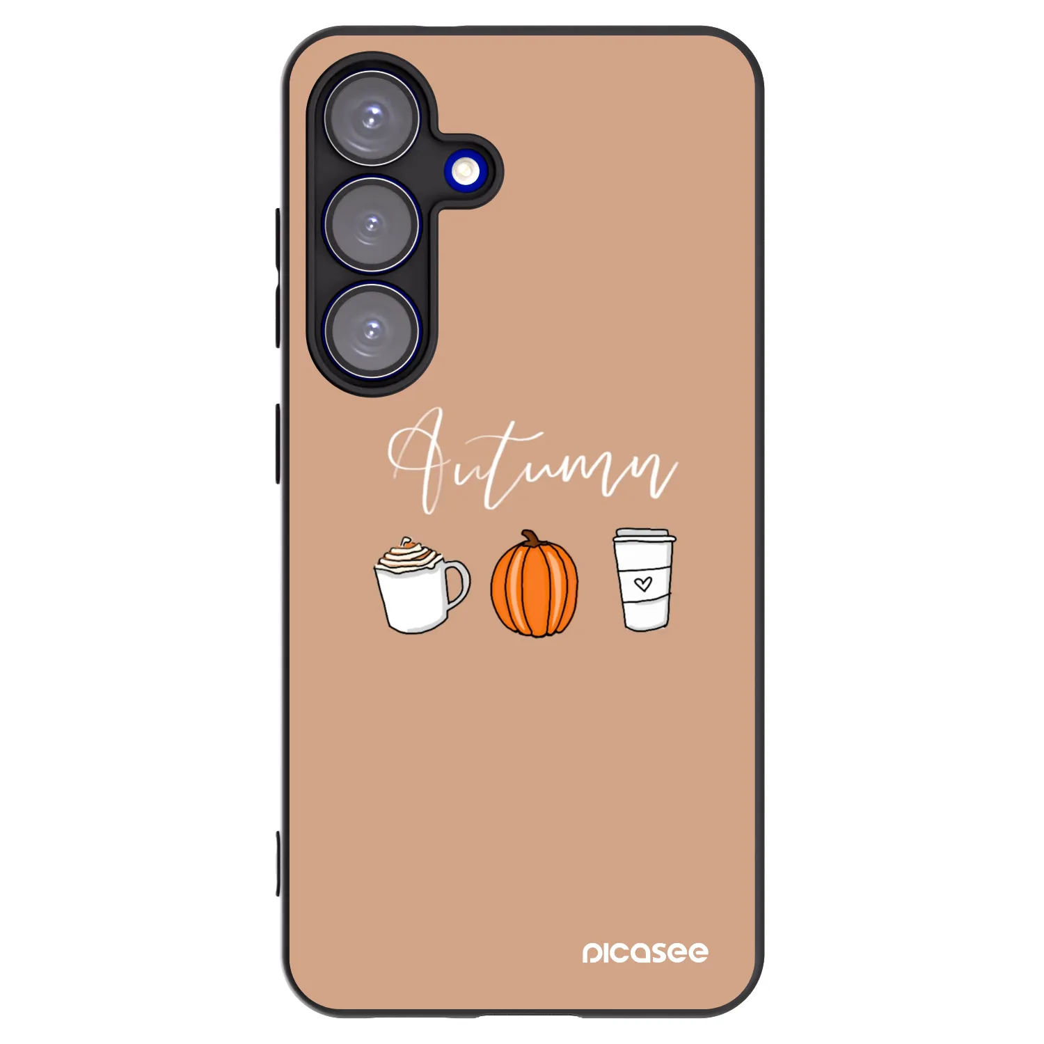 Picasee crna silikonska maskica za Samsung Galaxy S25 5G - Autumn