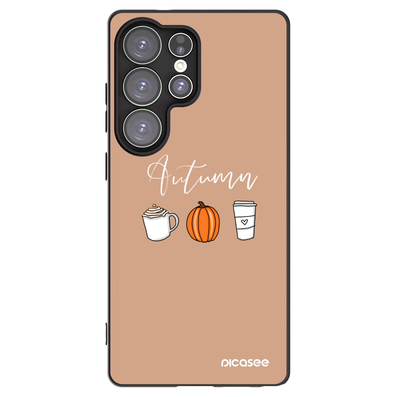 Picasee crna silikonska maskica za Samsung Galaxy S25 Ultra 5G - Autumn