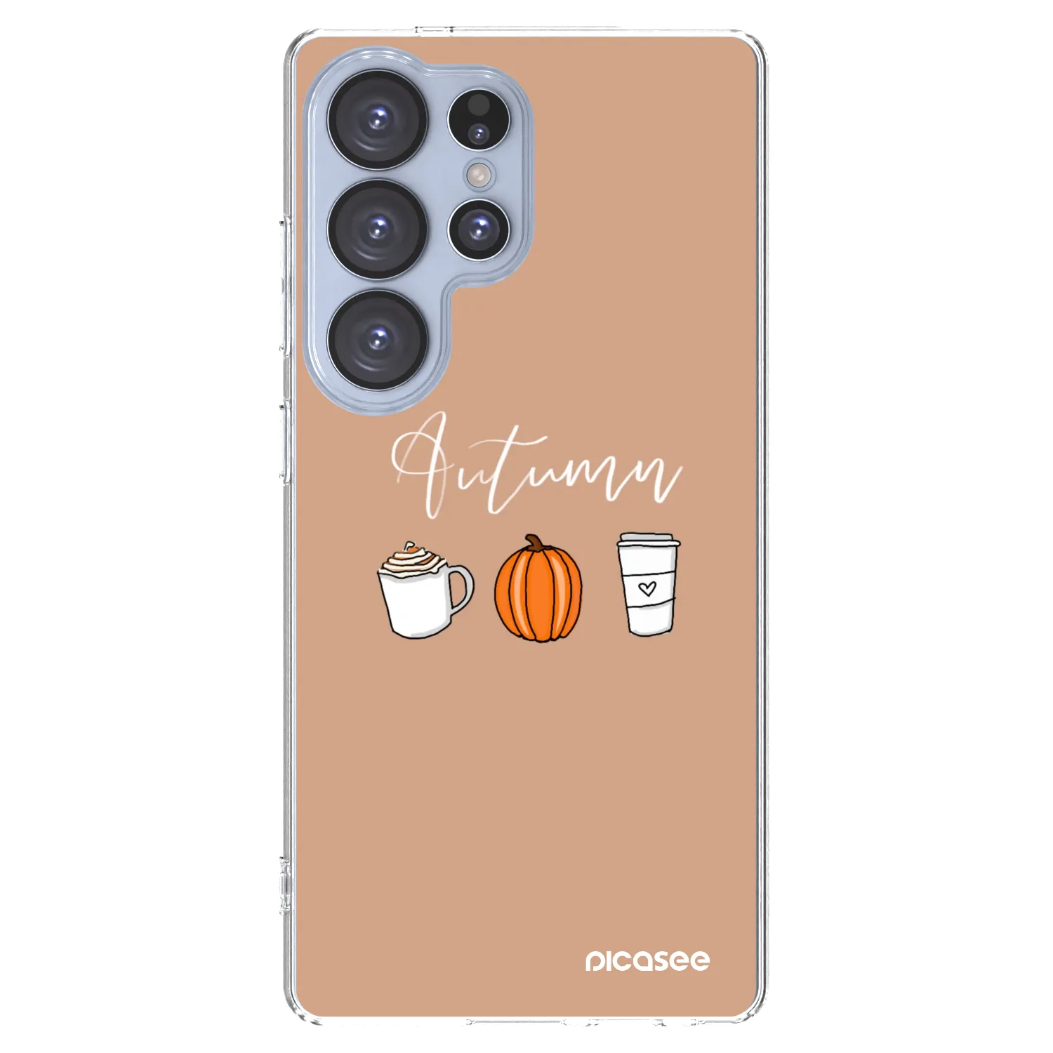 Picasee silikonska prozirna maskica za Samsung Galaxy S25 Ultra 5G - Autumn