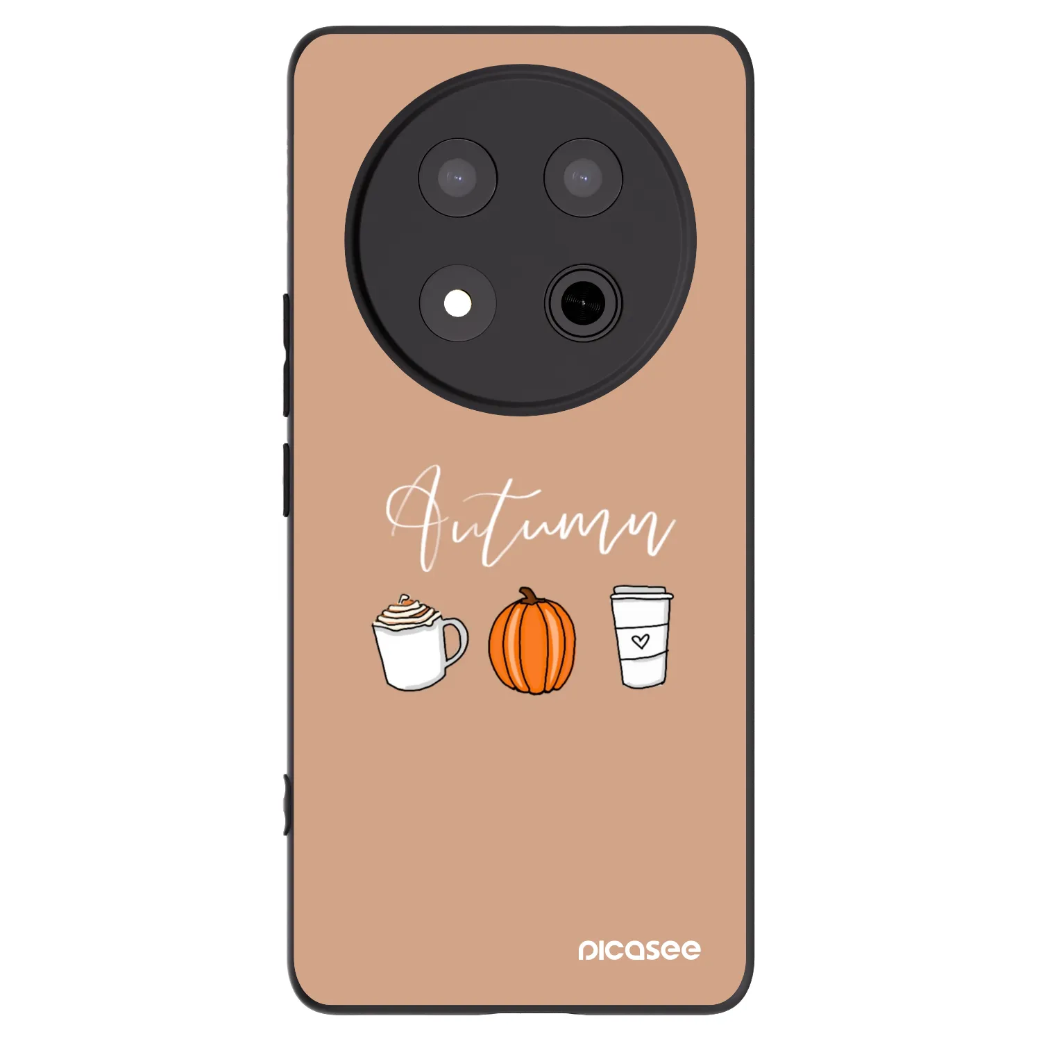 Picasee crna silikonska maskica za Honor Magic7 Lite 5G - Autumn