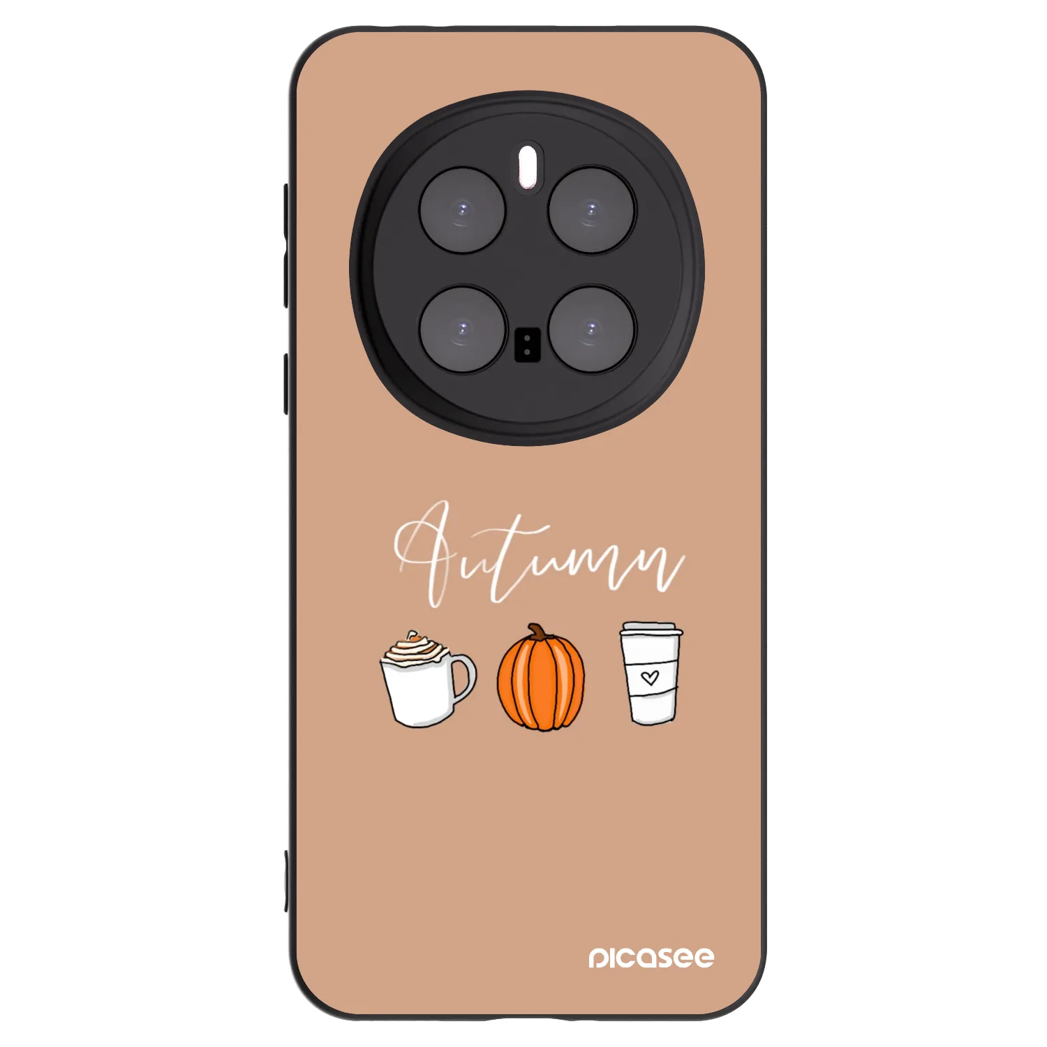 Picasee crna silikonska maskica za Honor Magic7 Pro 5G - Autumn