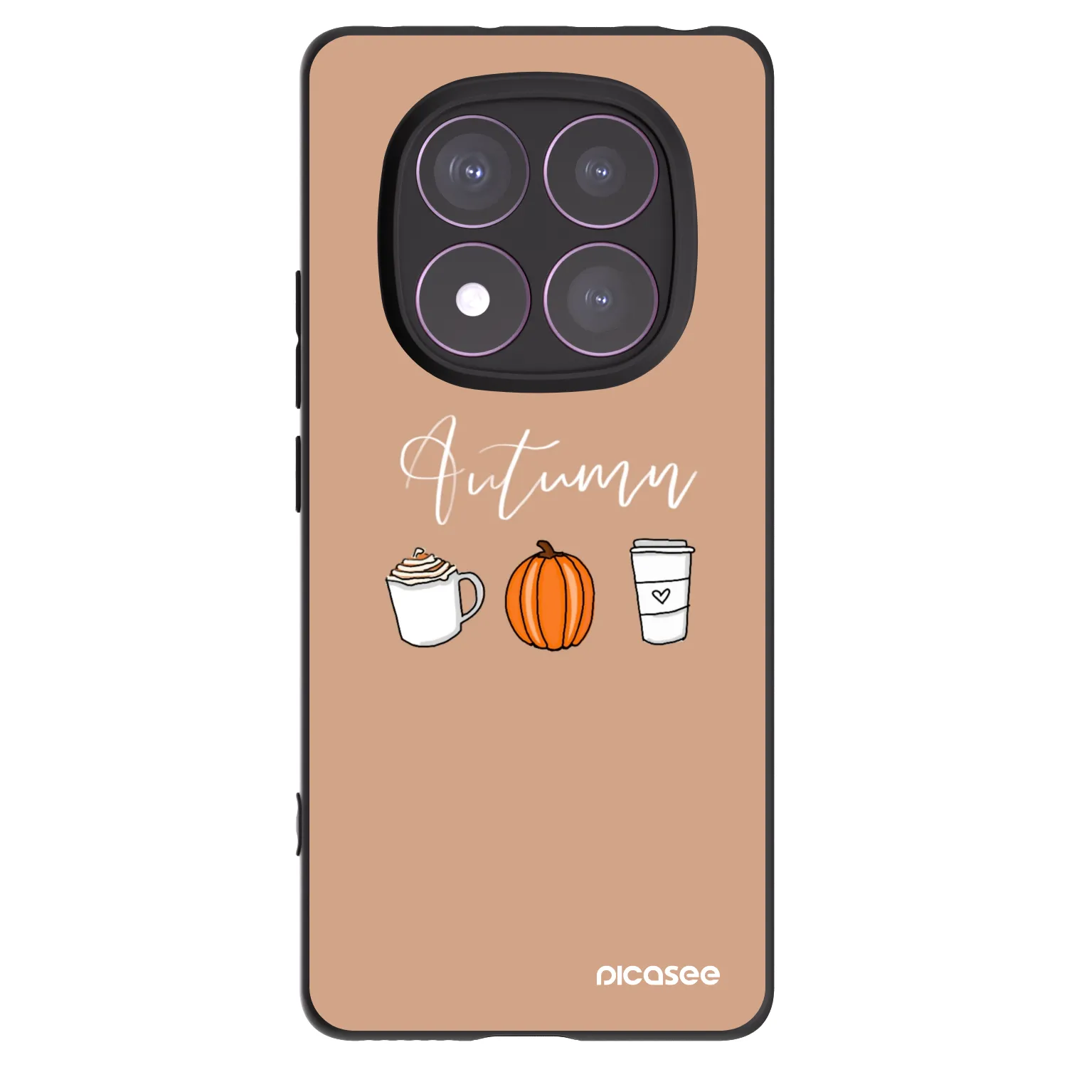 Picasee crna silikonska maskica za Xiaomi Redmi Note 14 Pro 4G - Autumn