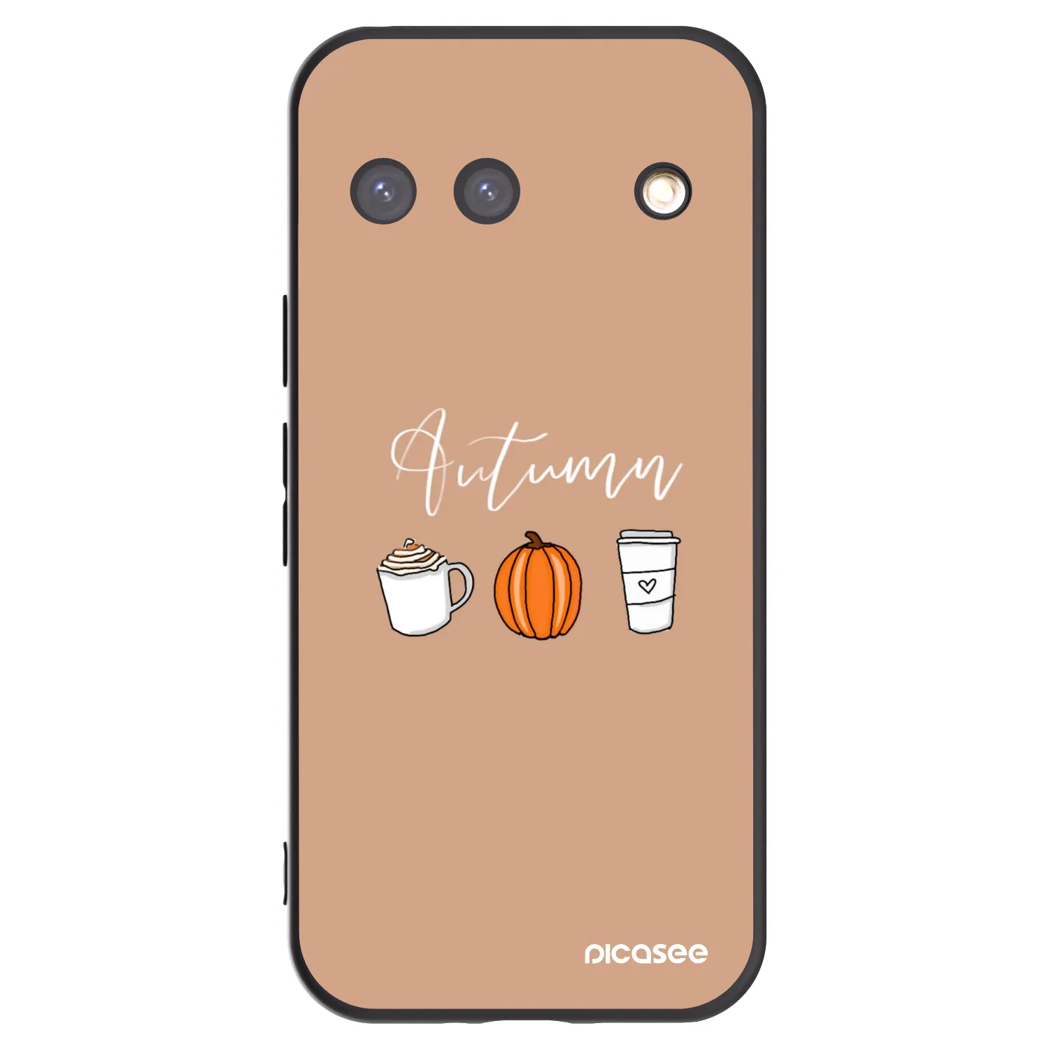 Picasee crna silikonska maskica za Google Pixel 9 - Autumn