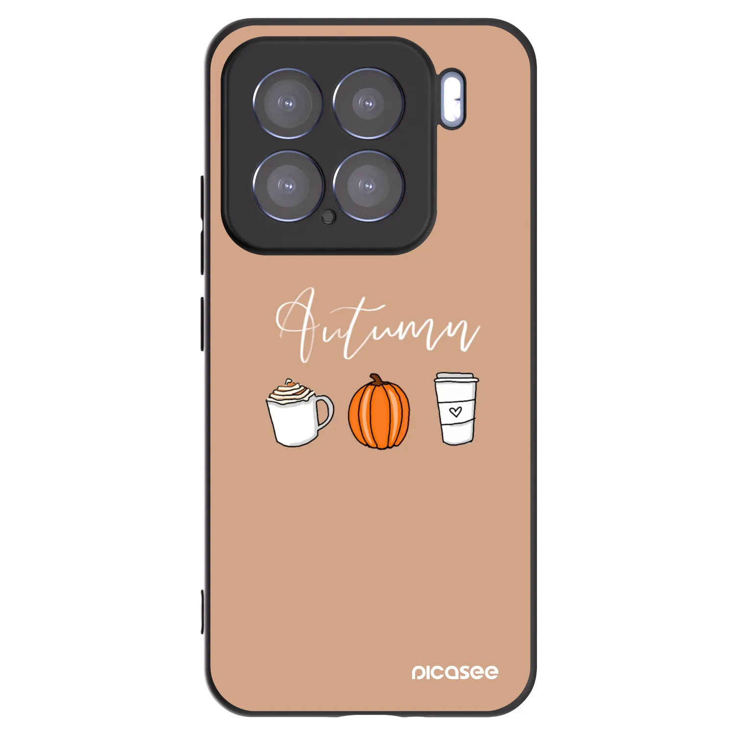 Picasee crna silikonska maskica za Xiaomi 15 - Autumn