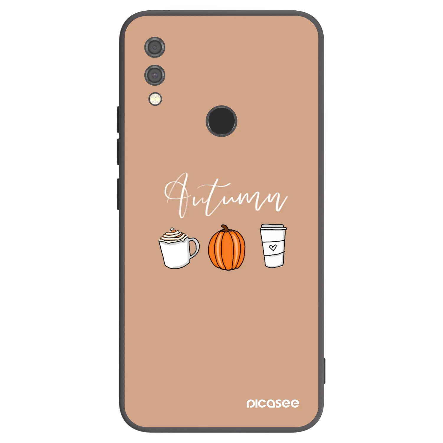 Picasee crna silikonska maskica za Xiaomi Redmi Note 7 - Autumn