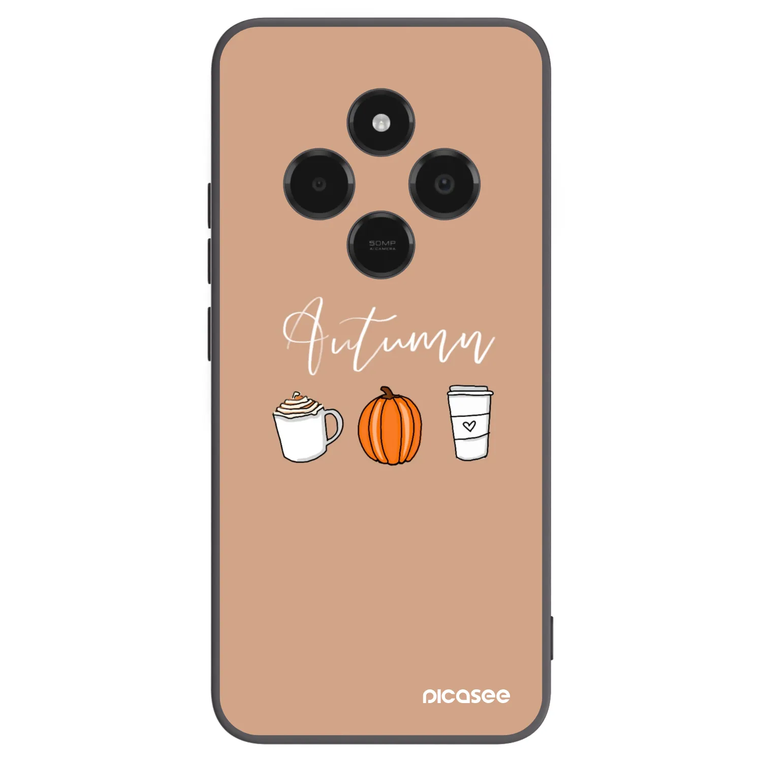 Picasee crna silikonska maskica za Xiaomi Poco C75 - Autumn