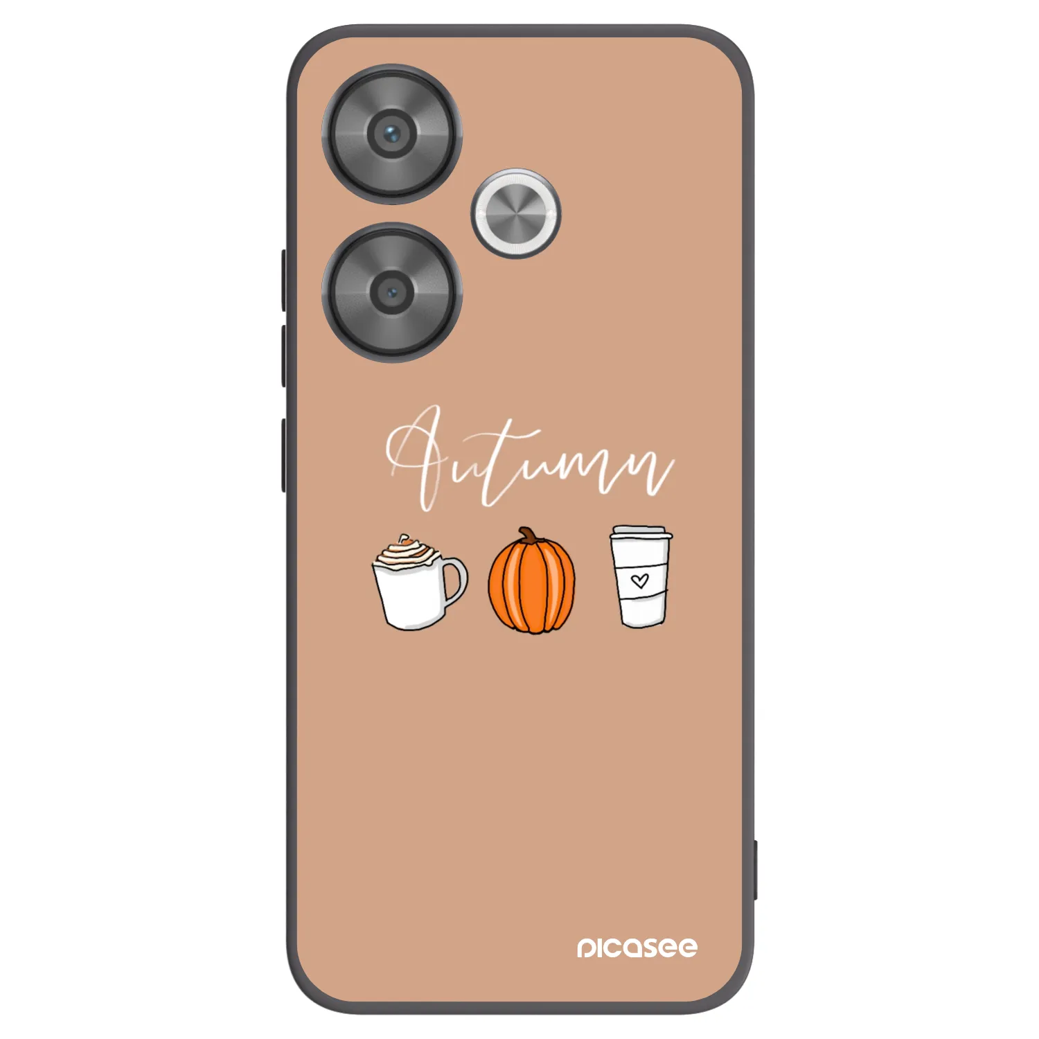 Picasee crna silikonska maskica za Xiaomi Poco F6 - Autumn