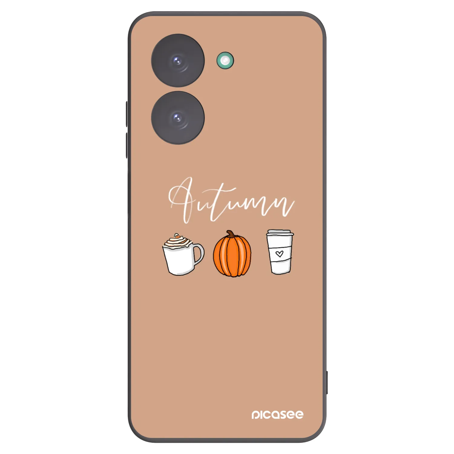 Picasee crna silikonska maskica za Xiaomi Redmi A5 - Autumn