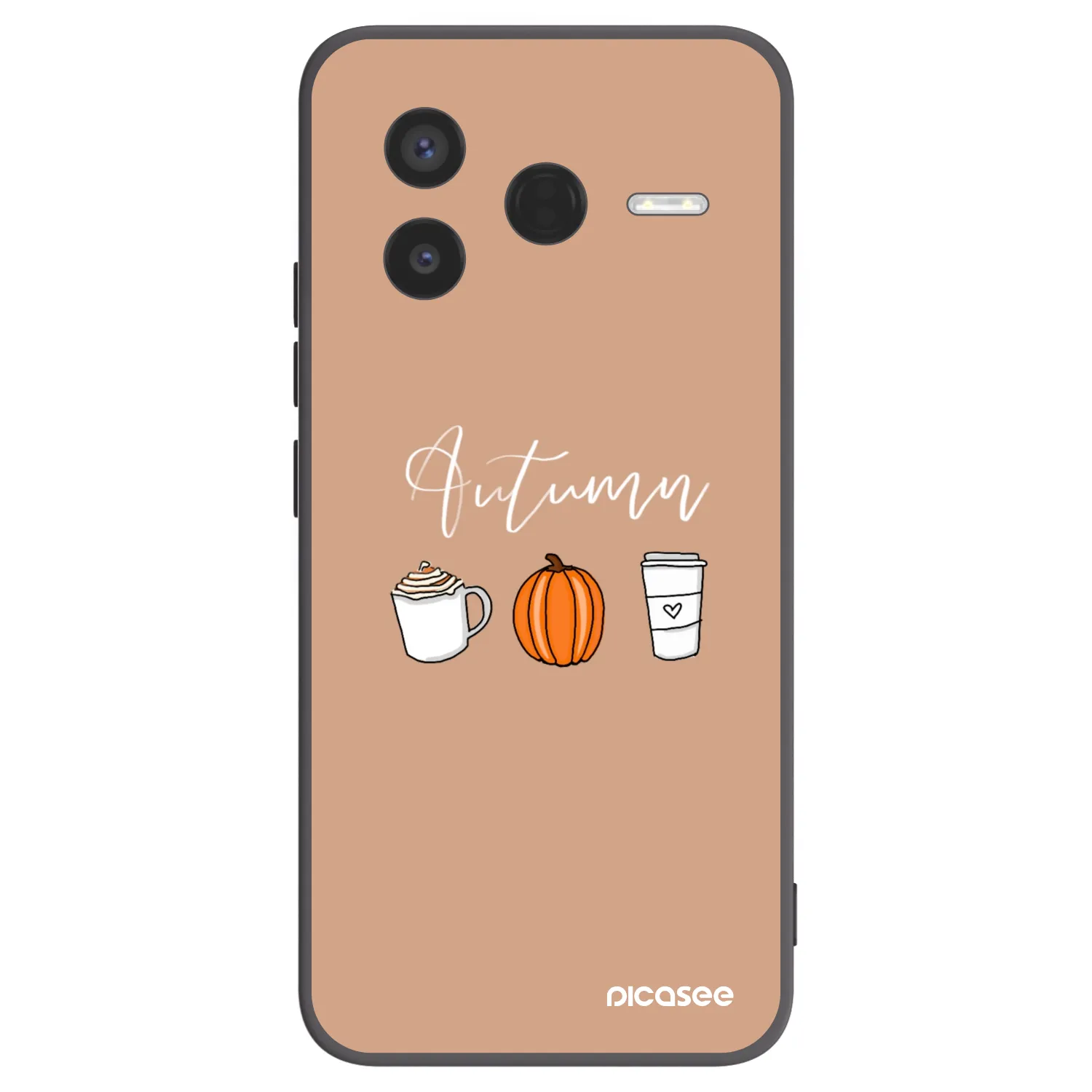 Picasee crna silikonska maskica za Xiaomi Poco F7 Pro 5G - Autumn