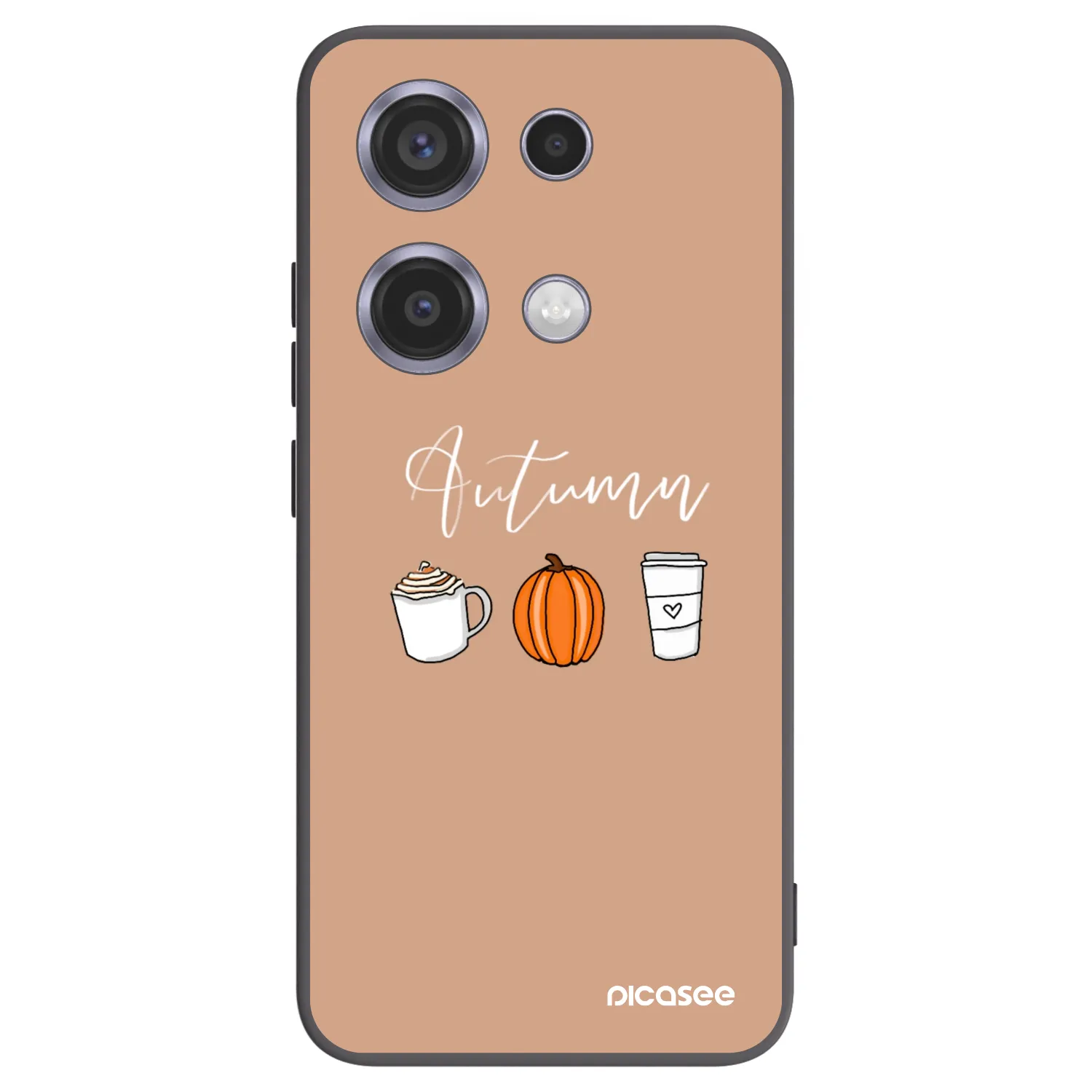 Picasee crna silikonska maskica za Xiaomi Redmi Note 14S - Autumn