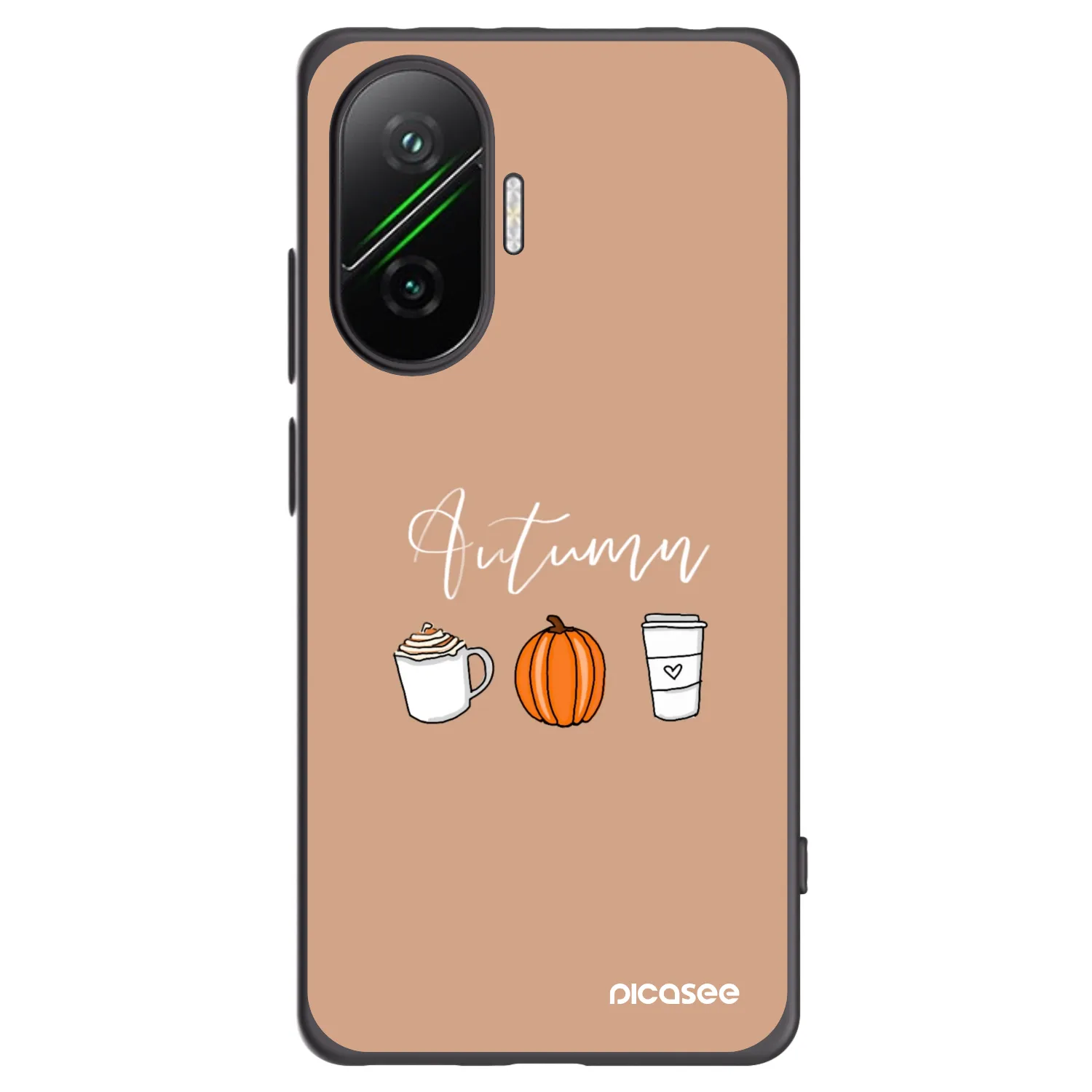 Picasee crna silikonska maskica za Xiaomi Poco F7 5G - Autumn
