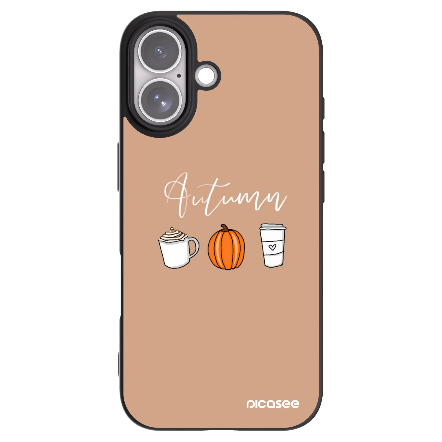 Picasee crna silikonska maskica za Apple iPhone 17 - Autumn