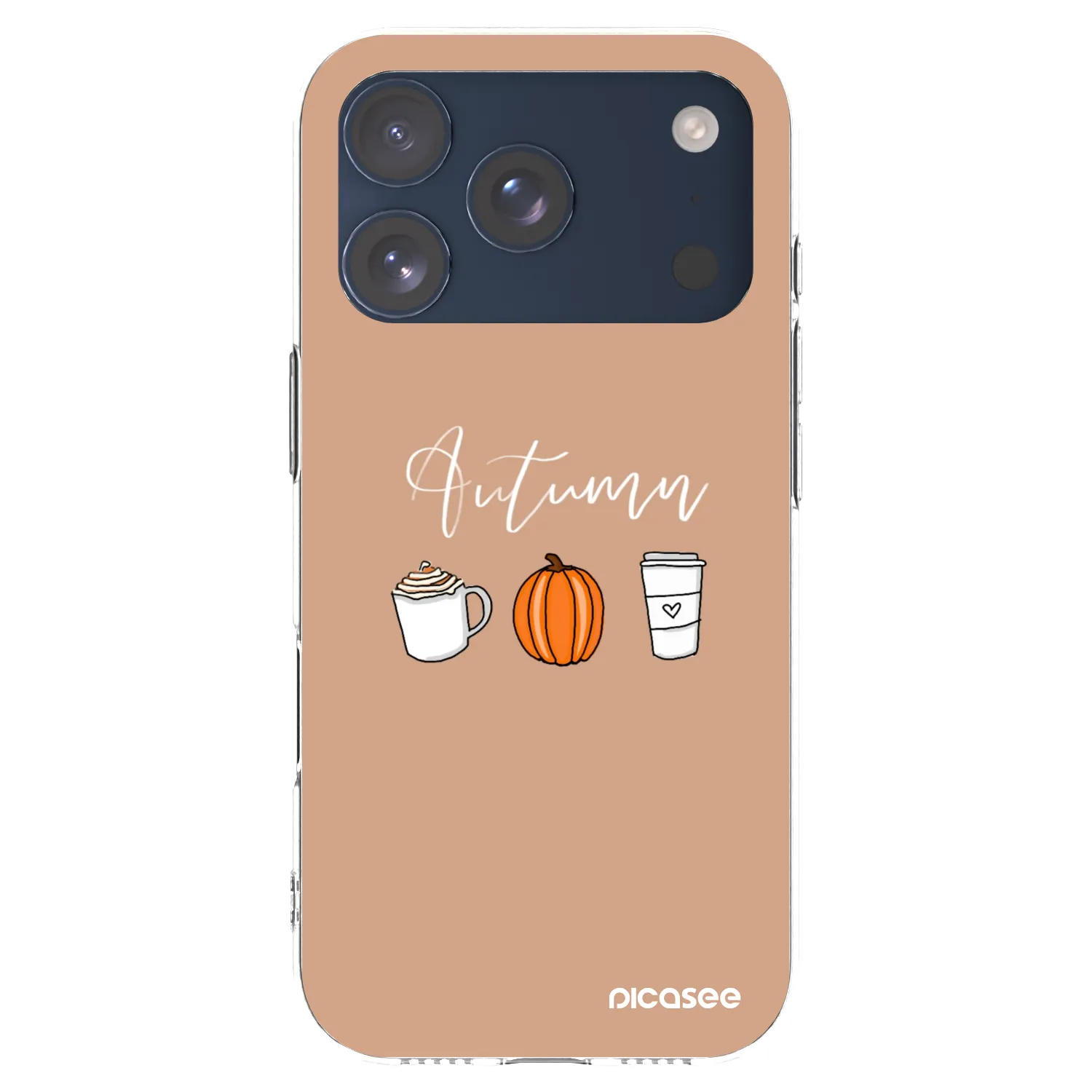 Picasee silikonska prozirna maskica za Apple iPhone 17 Pro - Autumn