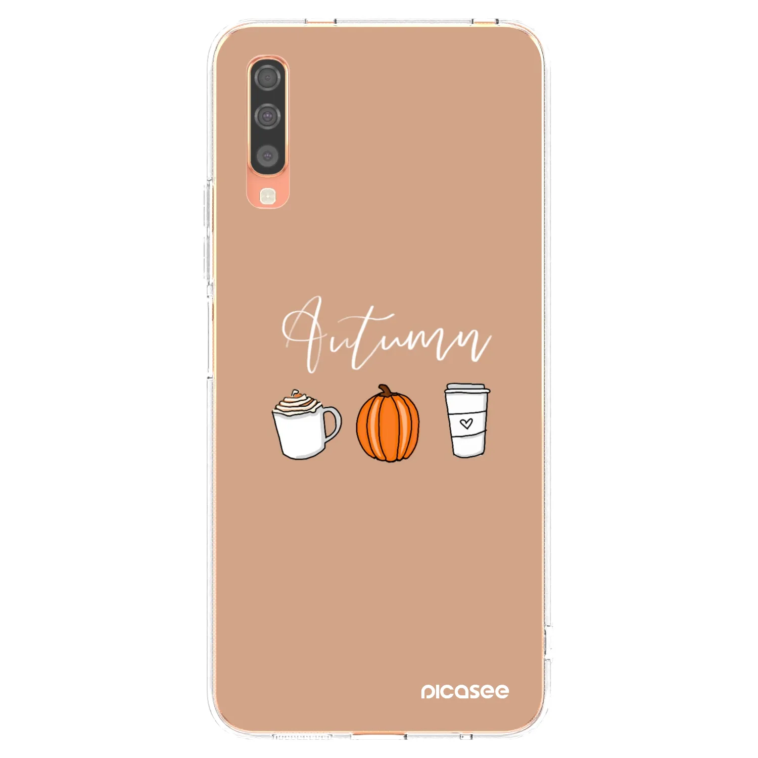 Picasee silikonska prozirna maskica za Samsung Galaxy A70 A705F - Autumn