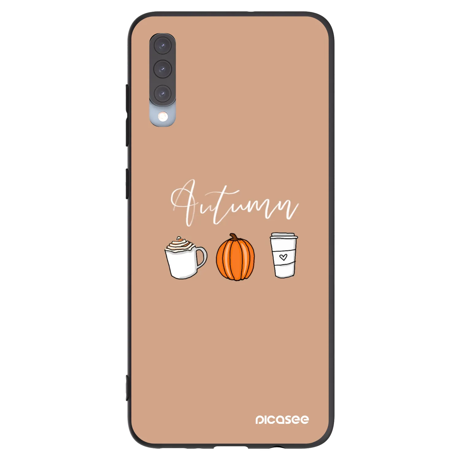 Picasee crna silikonska maskica za Samsung Galaxy A70 A705F - Autumn