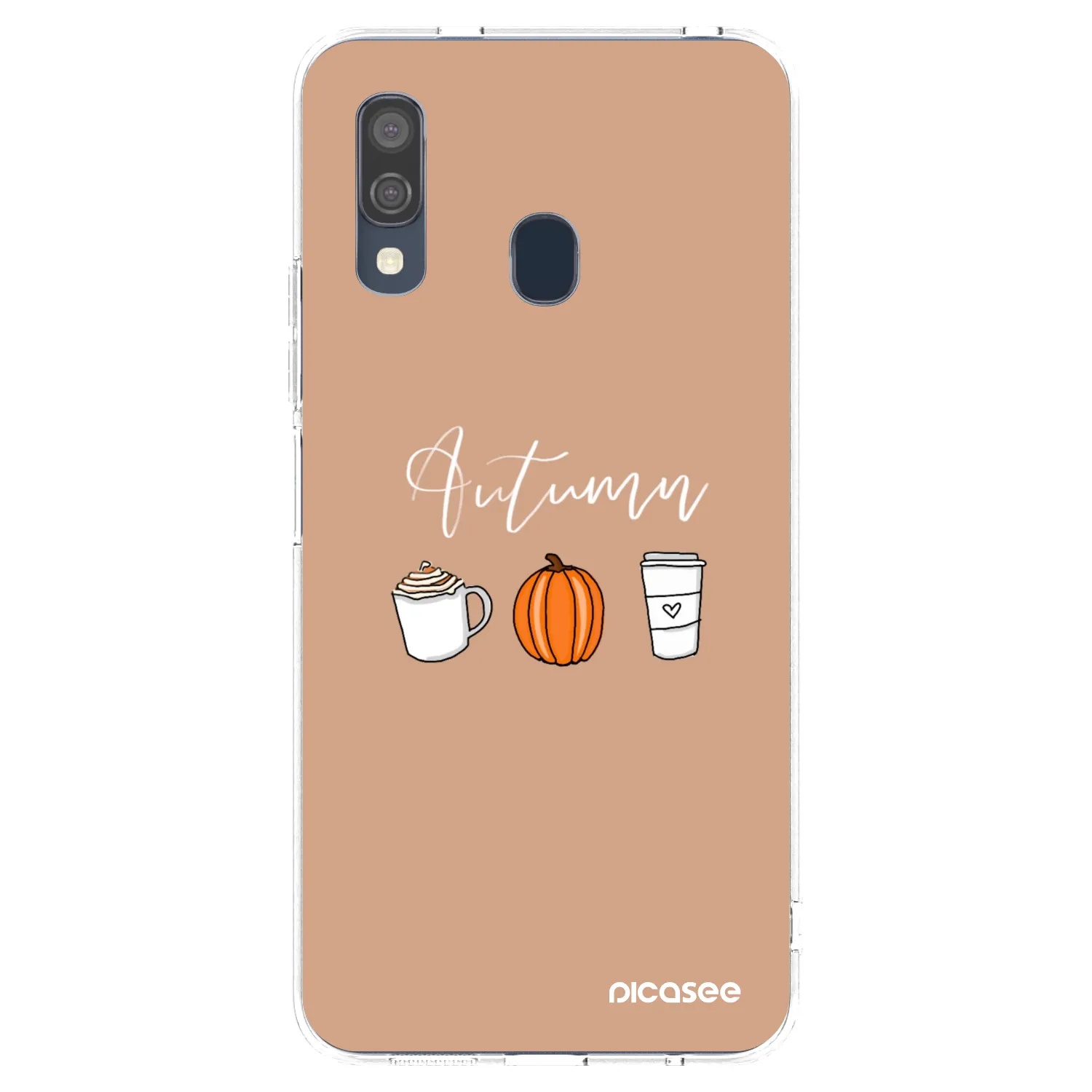 Picasee silikonska prozirna maskica za Samsung Galaxy A40 A405F - Autumn