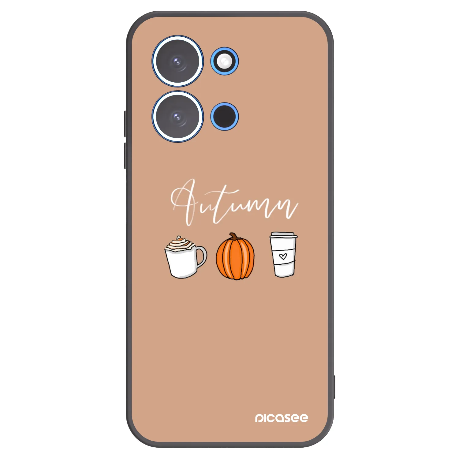 Picasee crna silikonska maskica za Xiaomi Redmi 15C 4G - Autumn