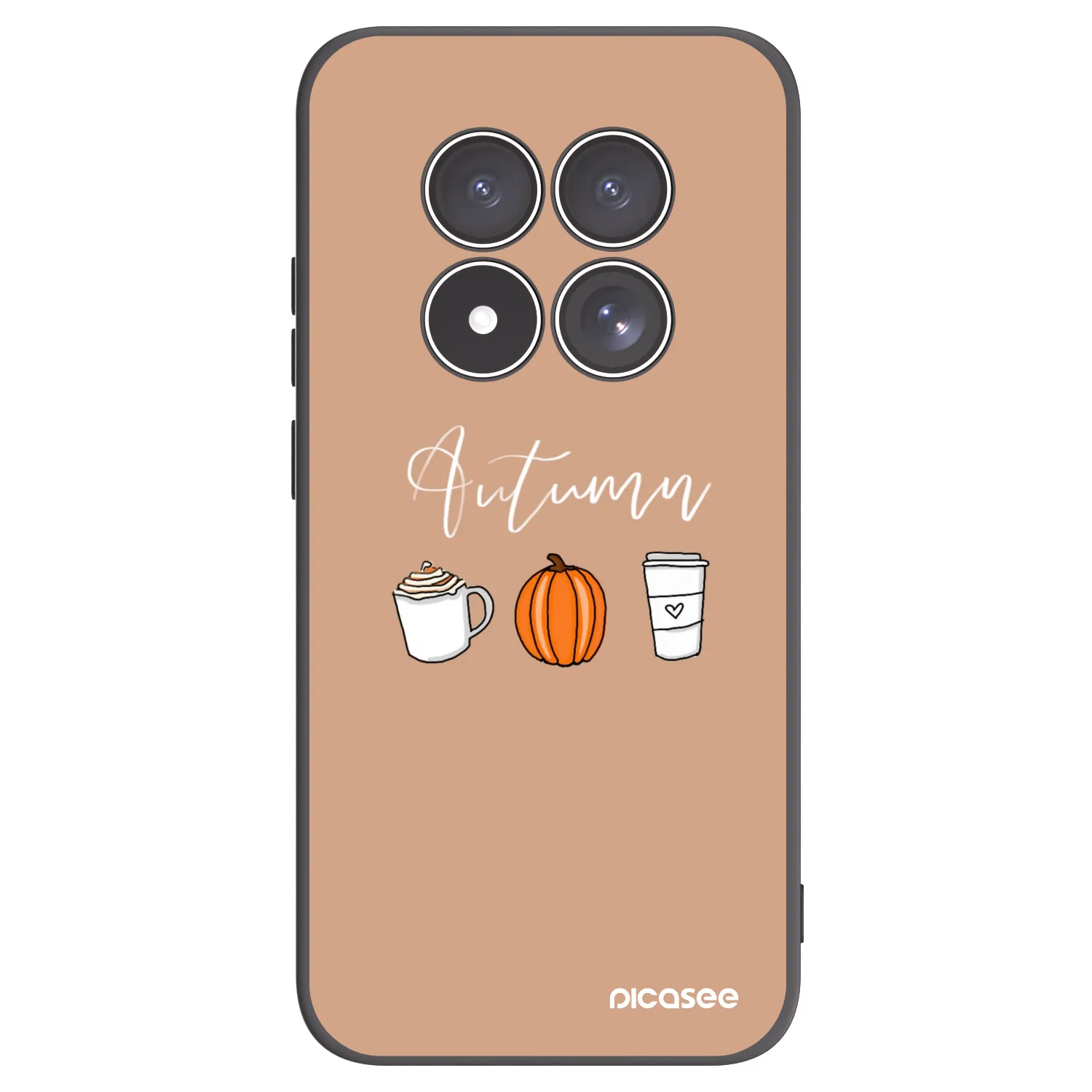 Picasee crna silikonska maskica za Xiaomi Redmi Note 15 Pro 4G - Autumn
