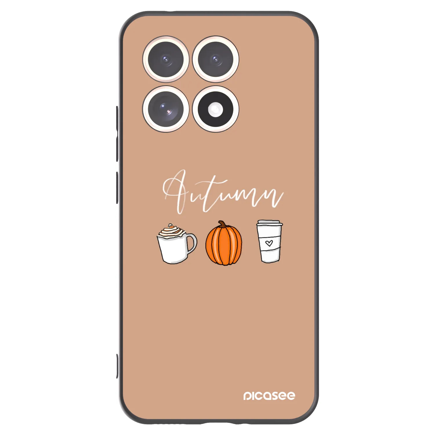 Picasee crna silikonska maskica za Xiaomi 15T - Autumn