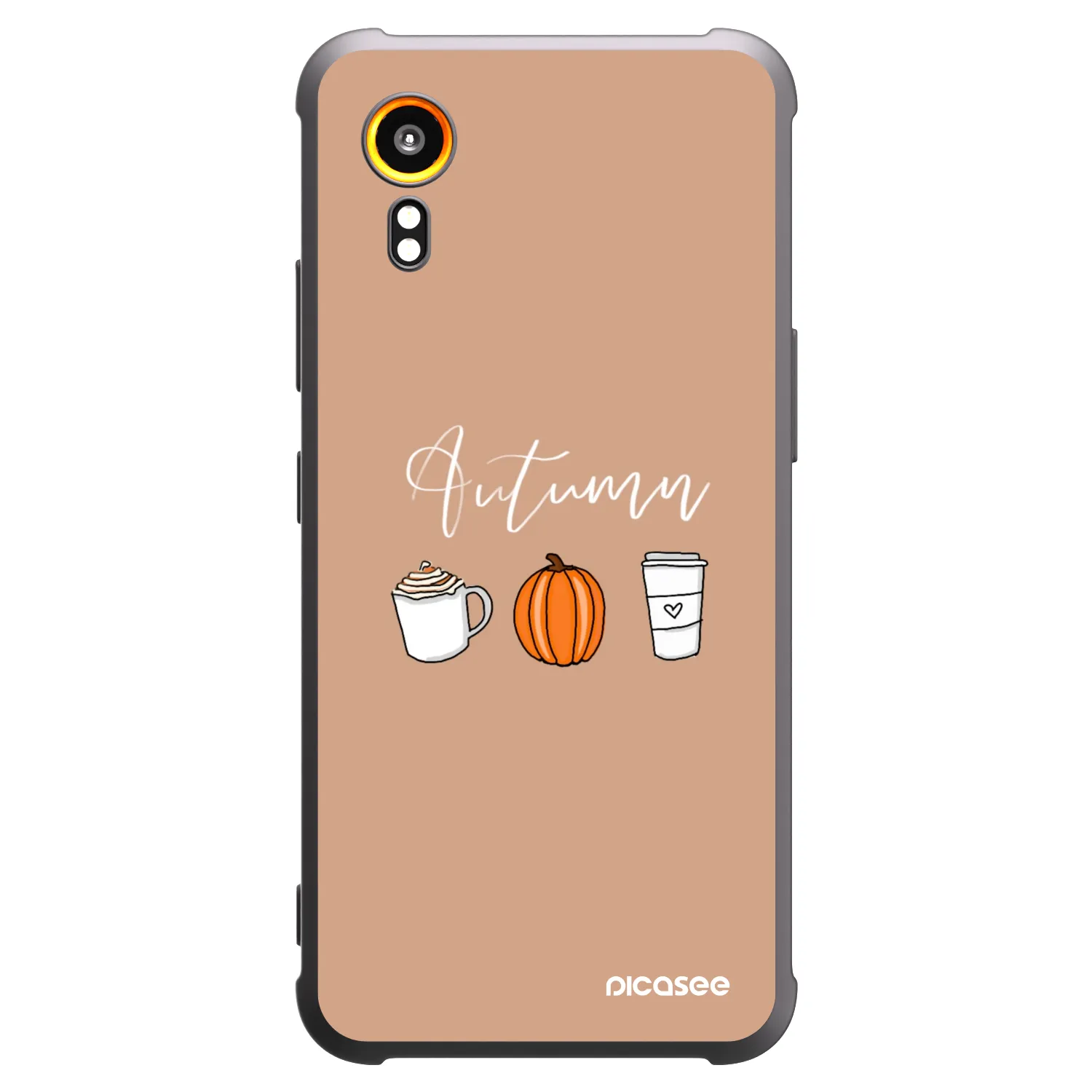 Picasee crna silikonska maskica za Samsung Galaxy XCover 7 - Autumn