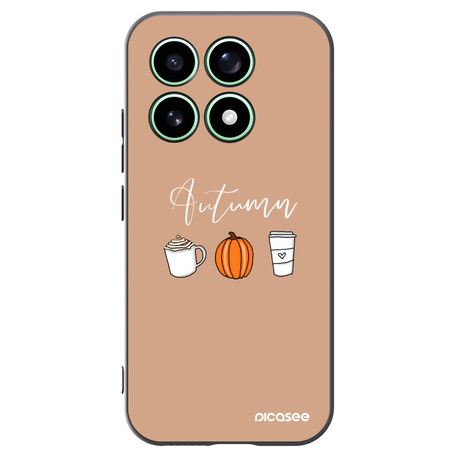 Picasee crna silikonska maskica za Xiaomi 17 - Autumn
