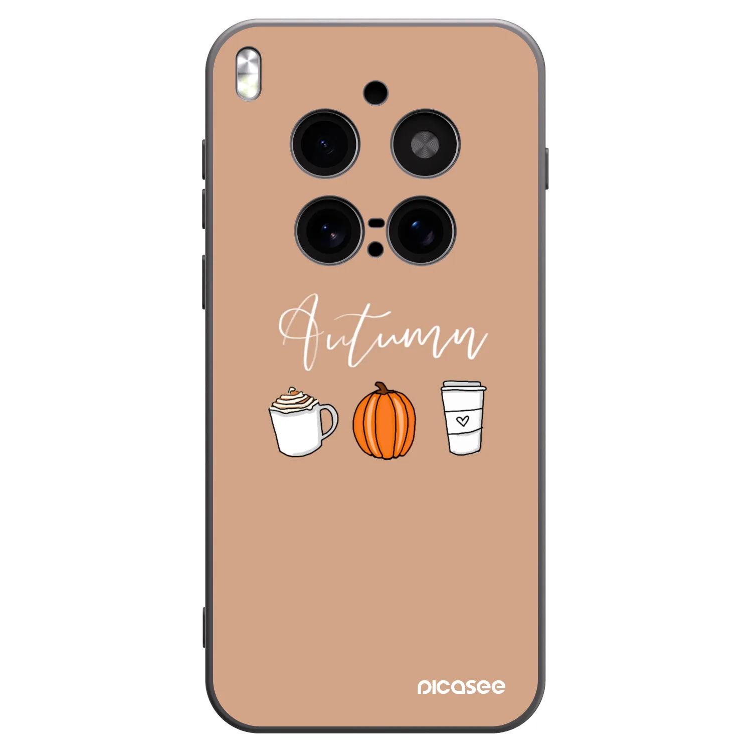 Picasee crna silikonska maskica za Vivo X300 Pro - Autumn