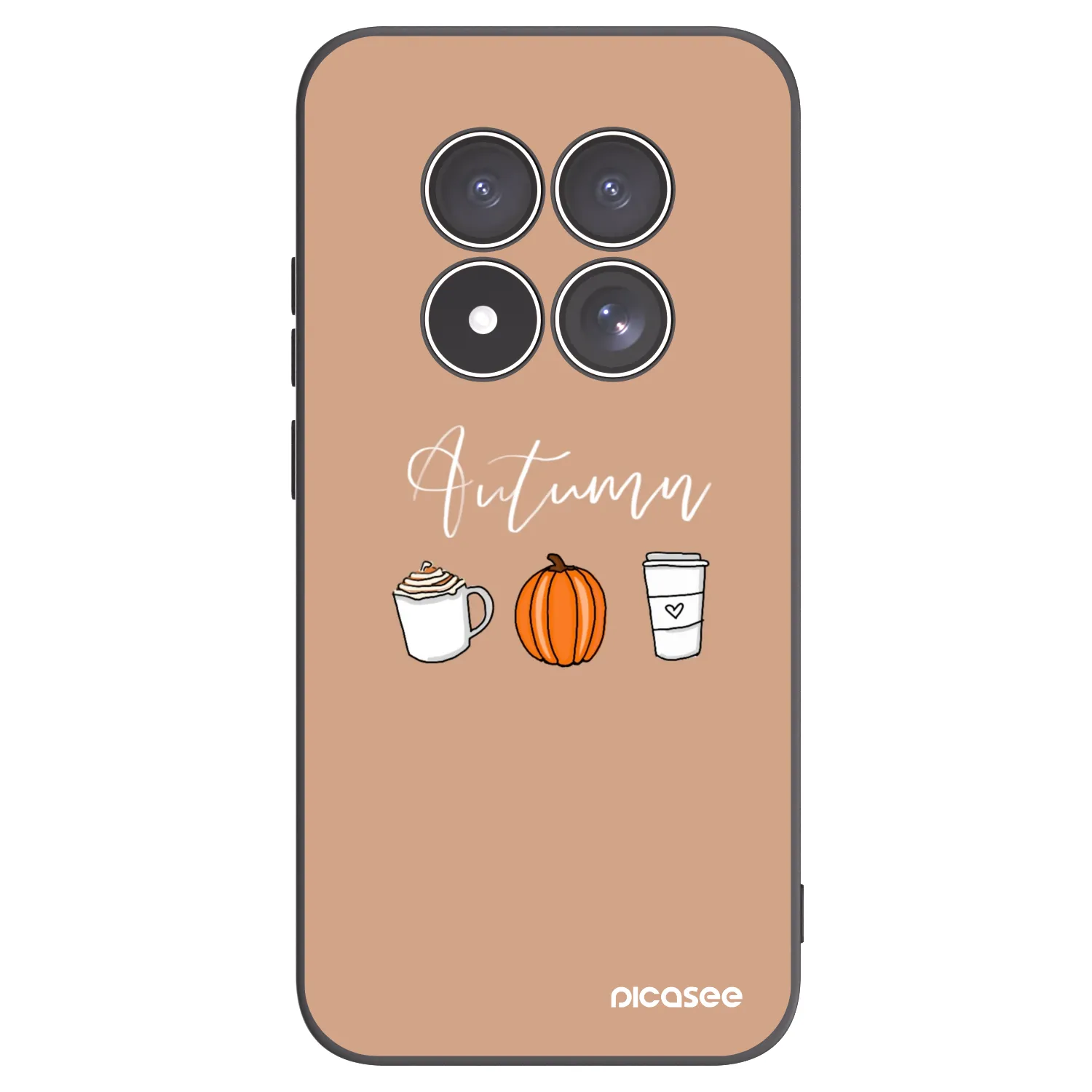 Picasee crna silikonska maskica za Xiaomi Redmi Note 15 Pro 5G - Autumn