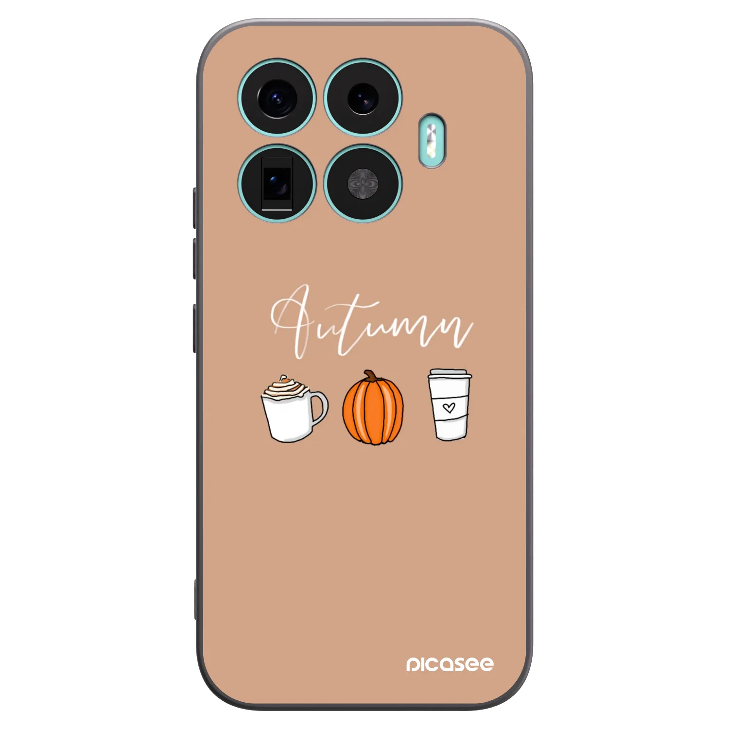 Picasee crna silikonska maskica za Xiaomi 17T - Autumn