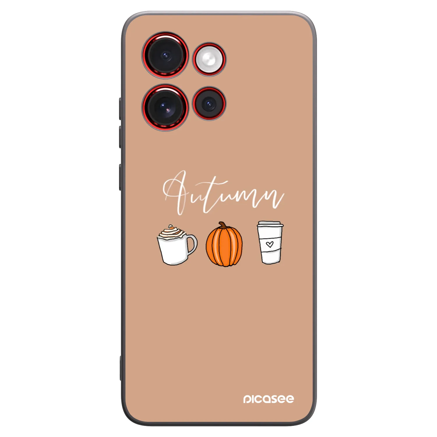 Picasee crna silikonska maskica za Motorola Edge 60 Neo 5G - Autumn