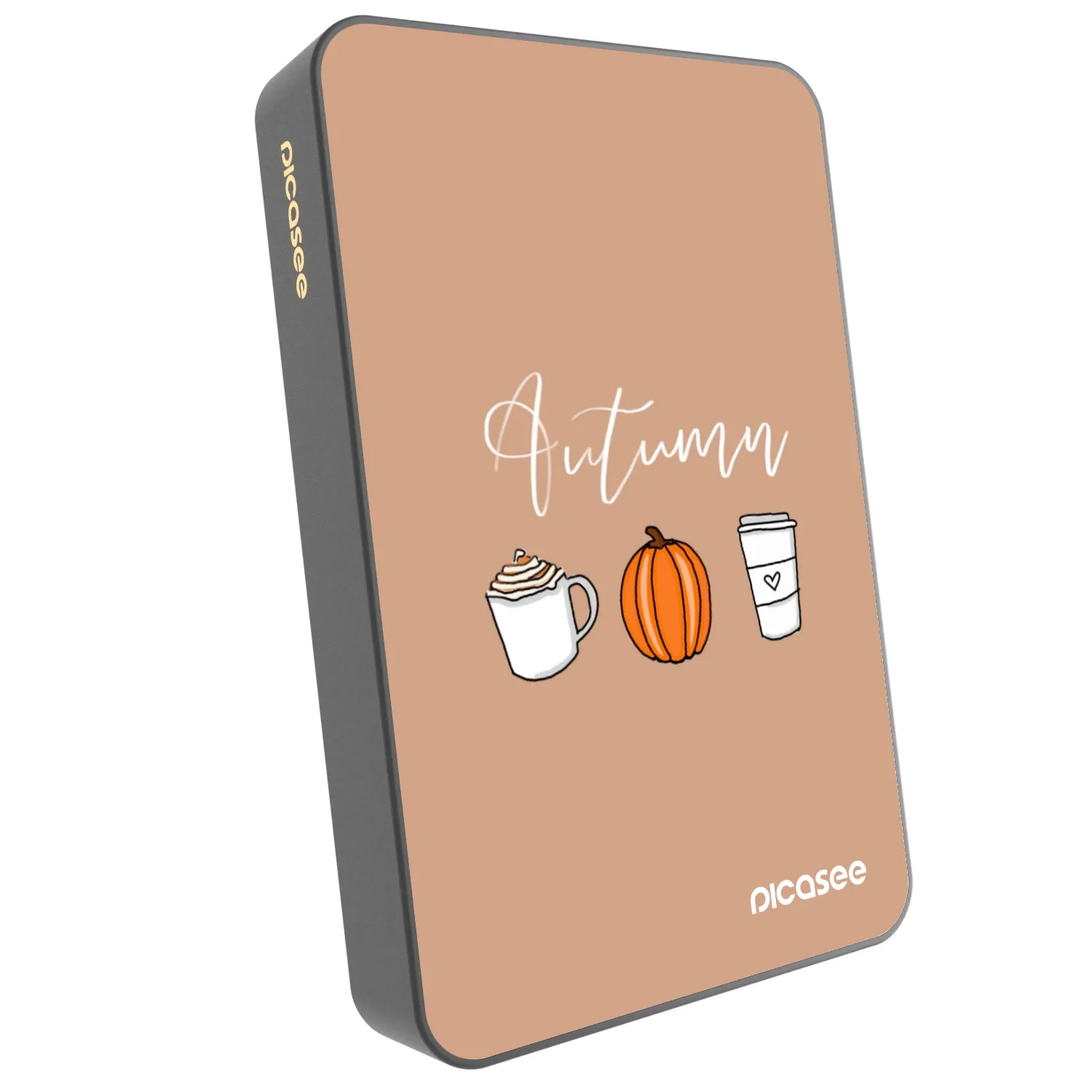 Picasee Prijenosni punjač s MagSafe 10 000 mAh Sivo - Autumn