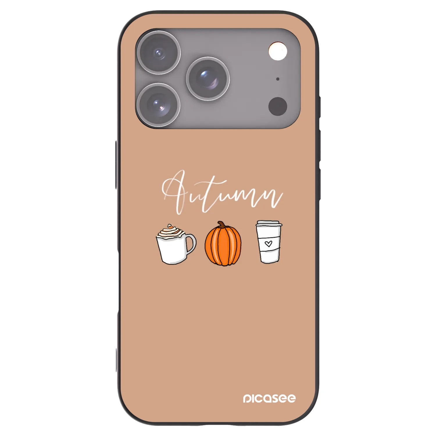 Picasee crna silikonska maskica za Apple iPhone 18 Pro - Autumn