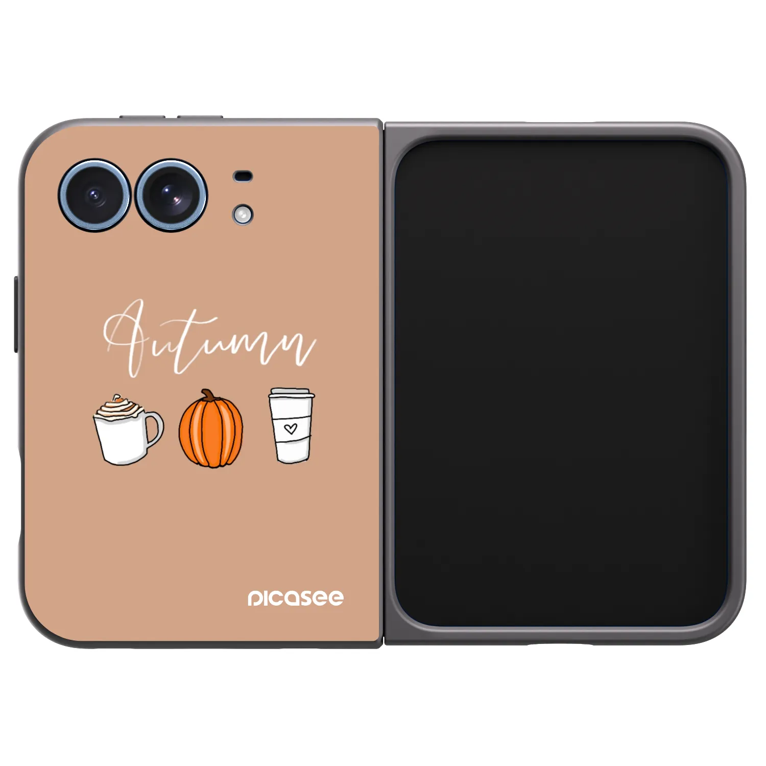 Picasee crna silikonska maskica za Apple iPhone Ultra - Autumn
