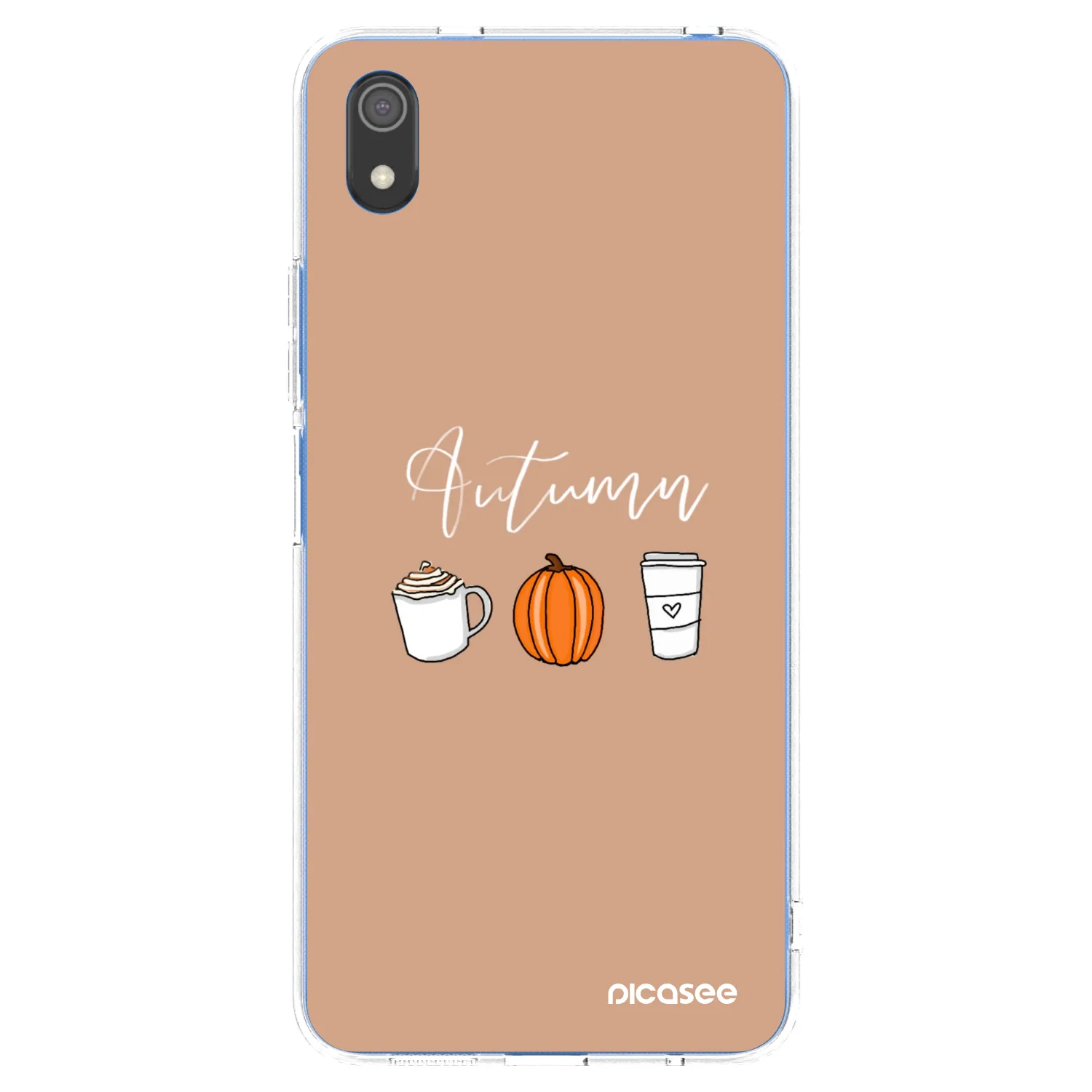 Picasee silikonska prozirna maskica za Xiaomi Redmi 7A - Autumn