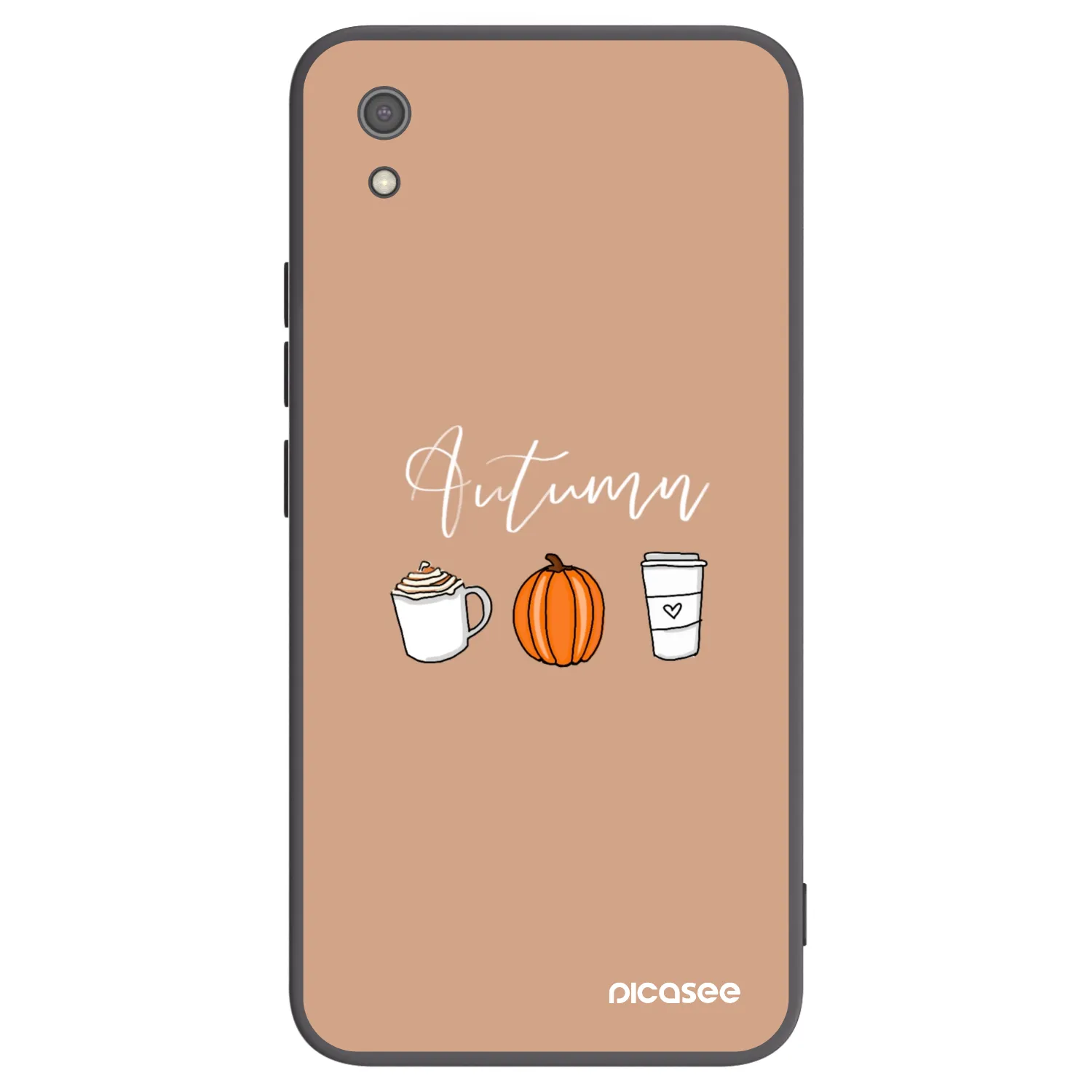 Picasee crna silikonska maskica za Xiaomi Redmi 7A - Autumn