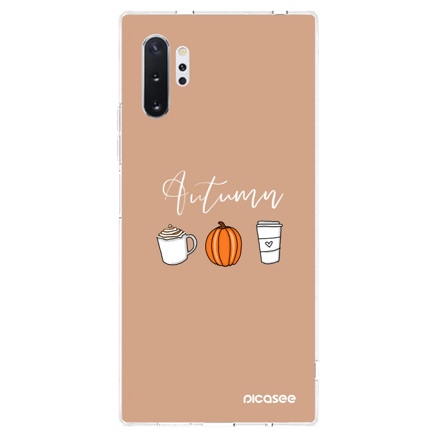 Picasee silikonska prozirna maskica za Samsung Galaxy Note 10+ N975F - Autumn