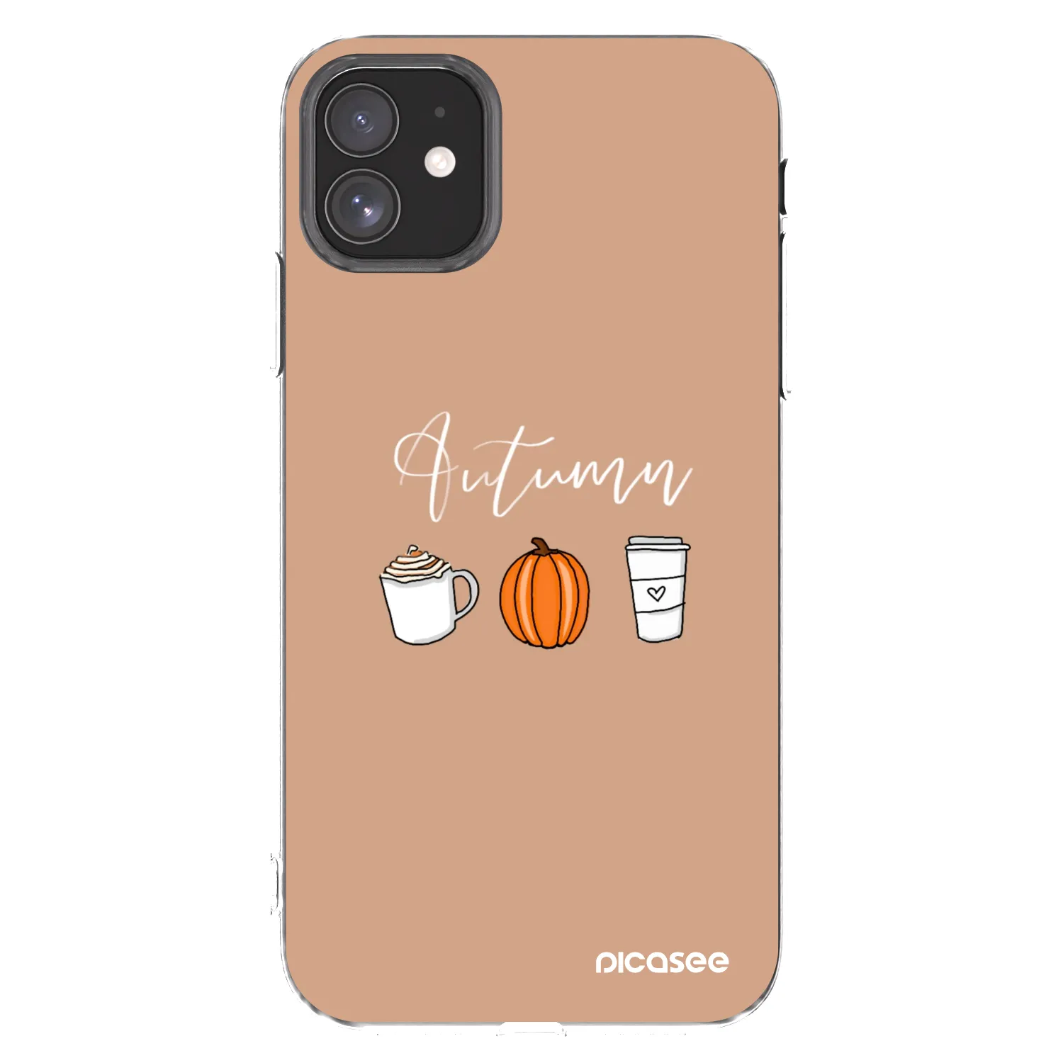 Picasee silikonska prozirna maskica za Apple iPhone 11 - Autumn