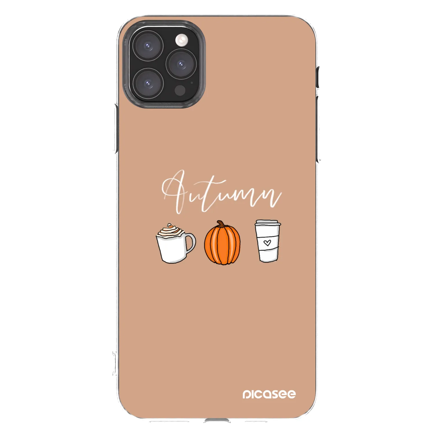 Picasee silikonska prozirna maskica za Apple iPhone 11 Pro Max - Autumn