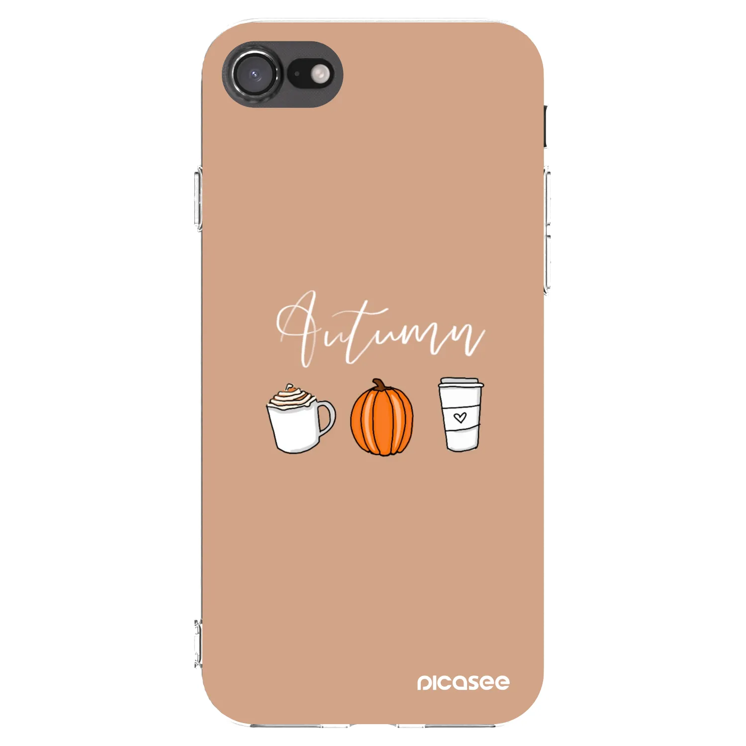 Picasee silikonska prozirna maskica za Apple iPhone 8 - Autumn
