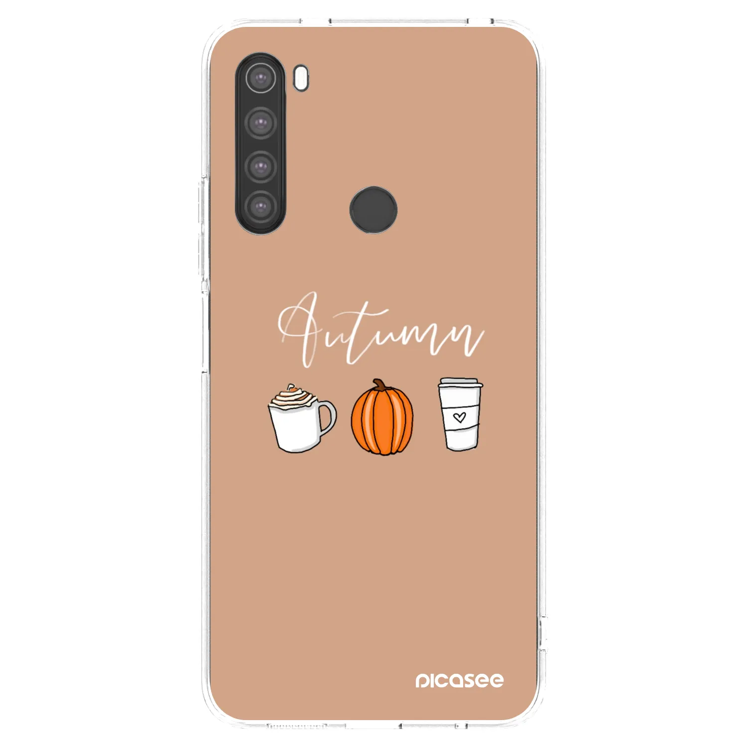Picasee silikonska prozirna maskica za Xiaomi Redmi Note 8 - Autumn