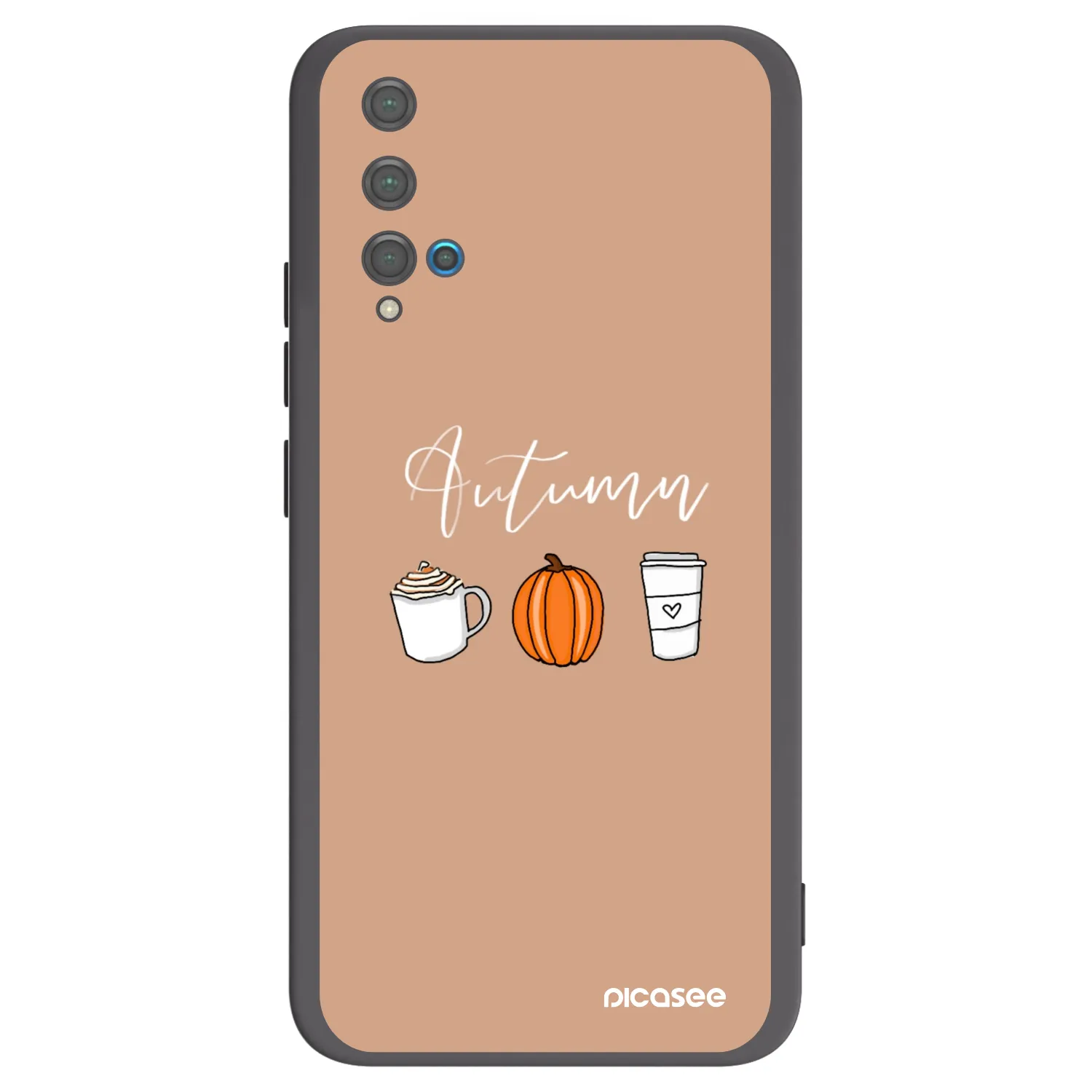 Picasee crna silikonska maskica za Huawei Nova 5T - Autumn