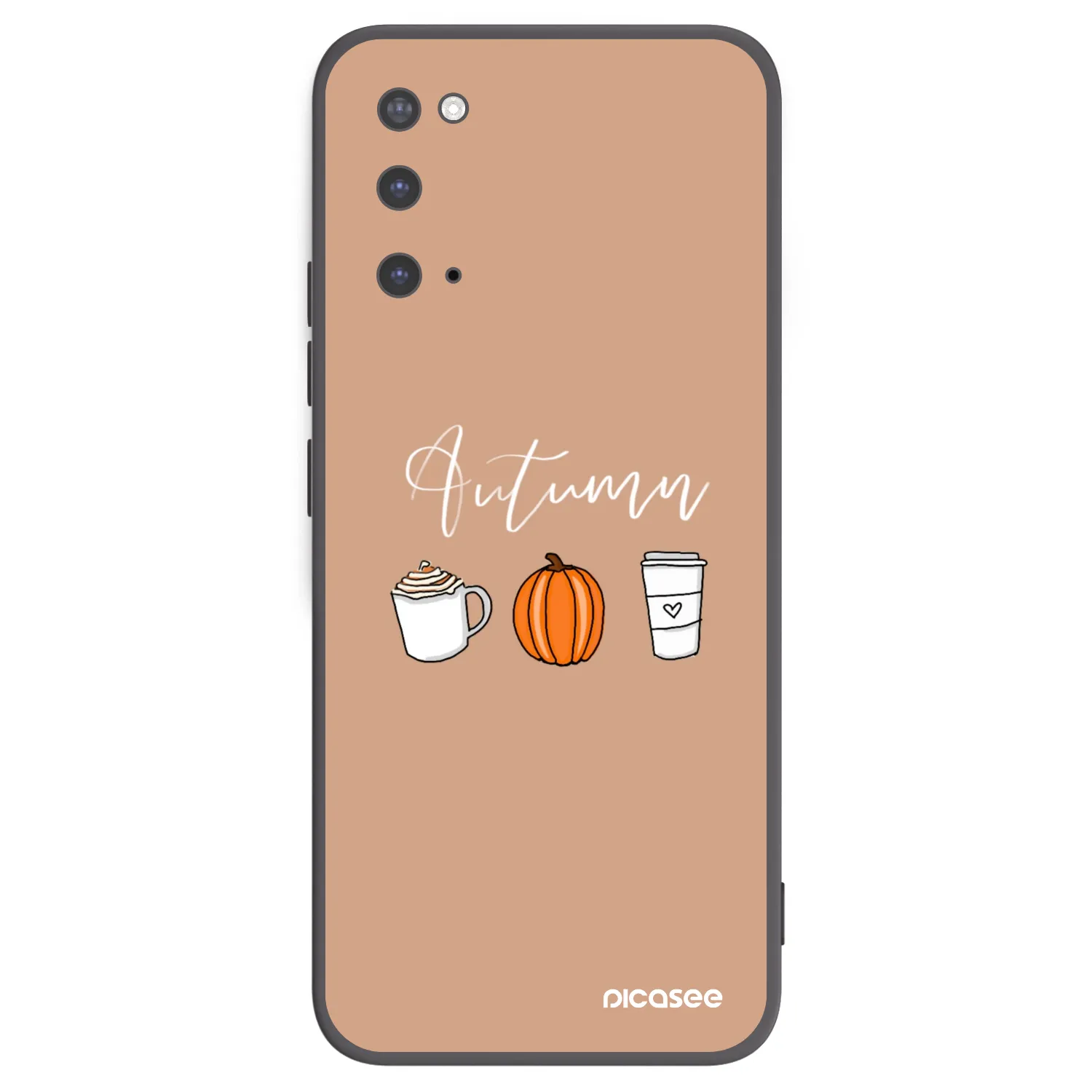 Picasee crna silikonska maskica za Samsung Galaxy S20 G980F - Autumn