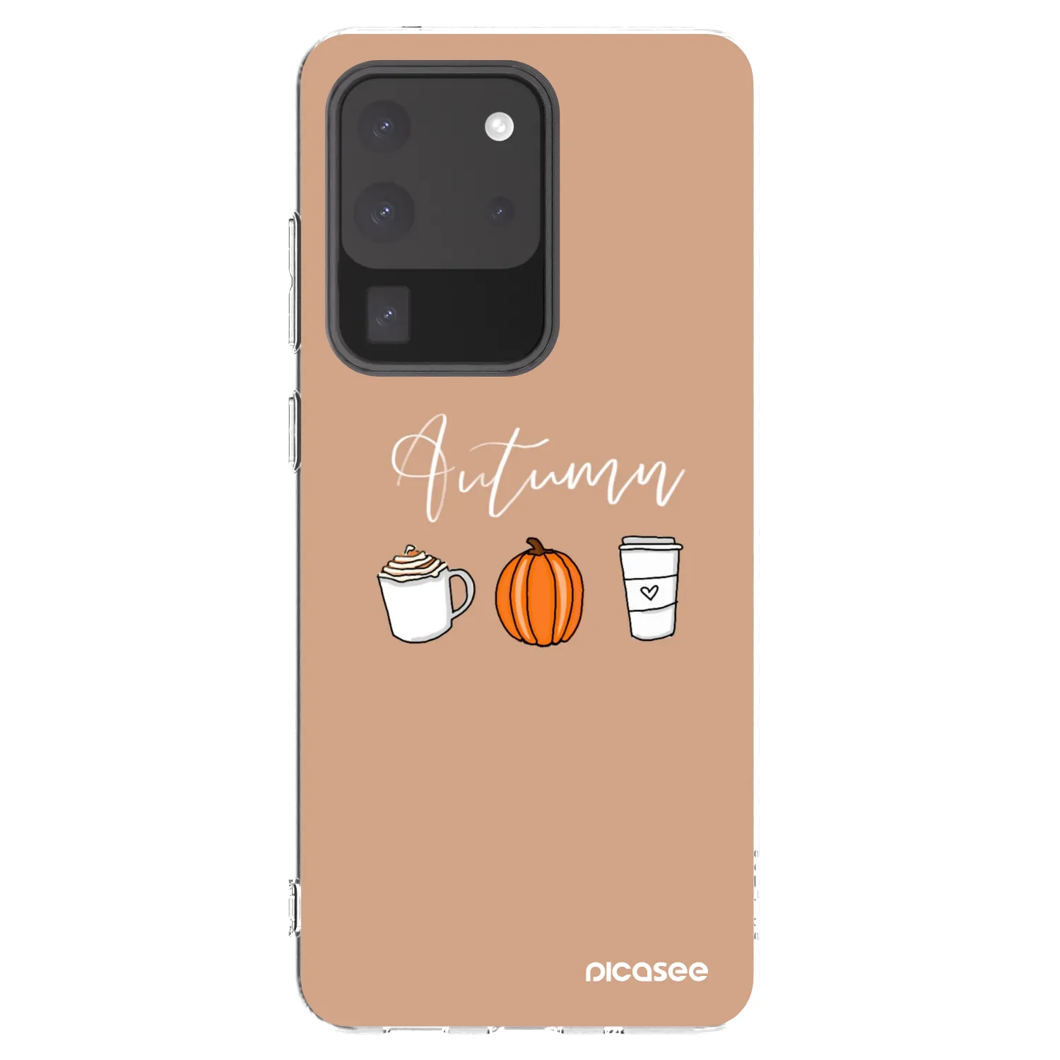 Picasee silikonska prozirna maskica za Samsung Galaxy S20 Ultra 5G G988F - Autumn