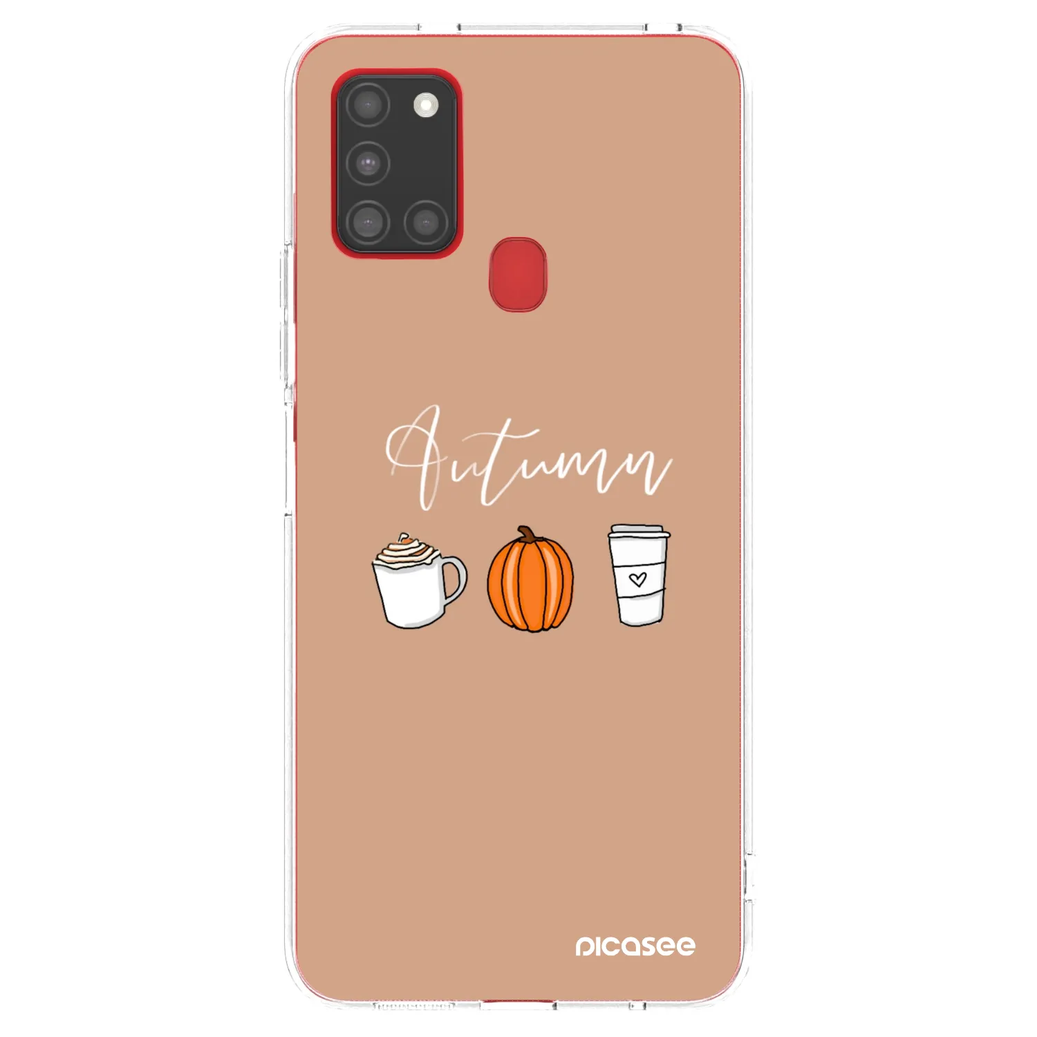 Picasee silikonska prozirna maskica za Samsung Galaxy A21s - Autumn