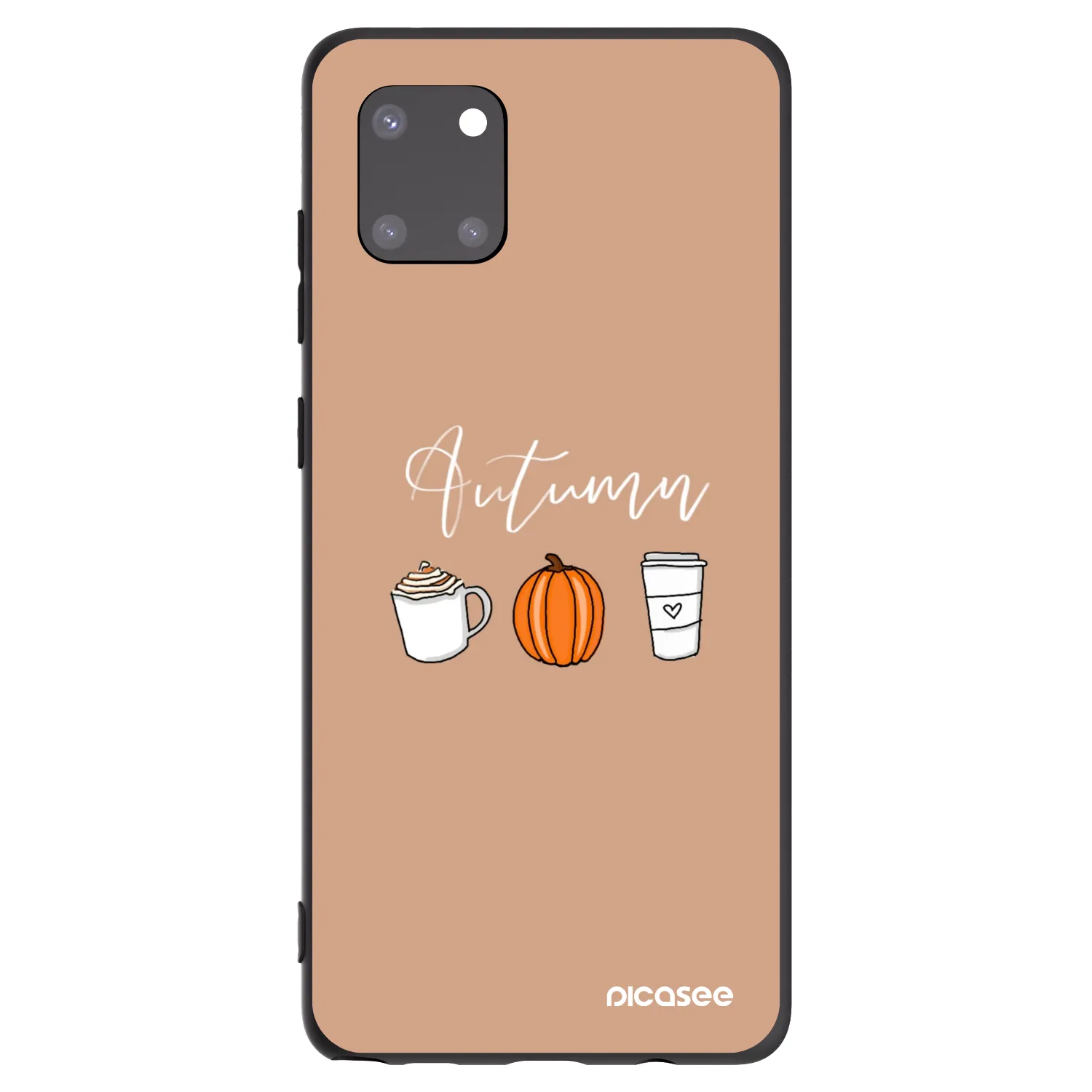 Picasee crna silikonska maskica za Samsung Galaxy Note 10 Lite N770F - Autumn